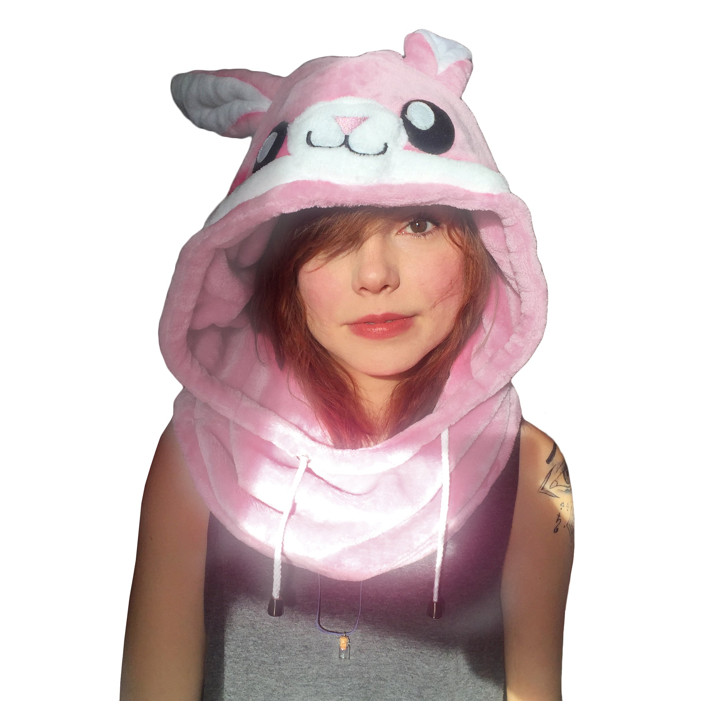 Animal Hood Onesie - Panda, Unicorn Hat Costume, Adults, Kids, Festival, Rave