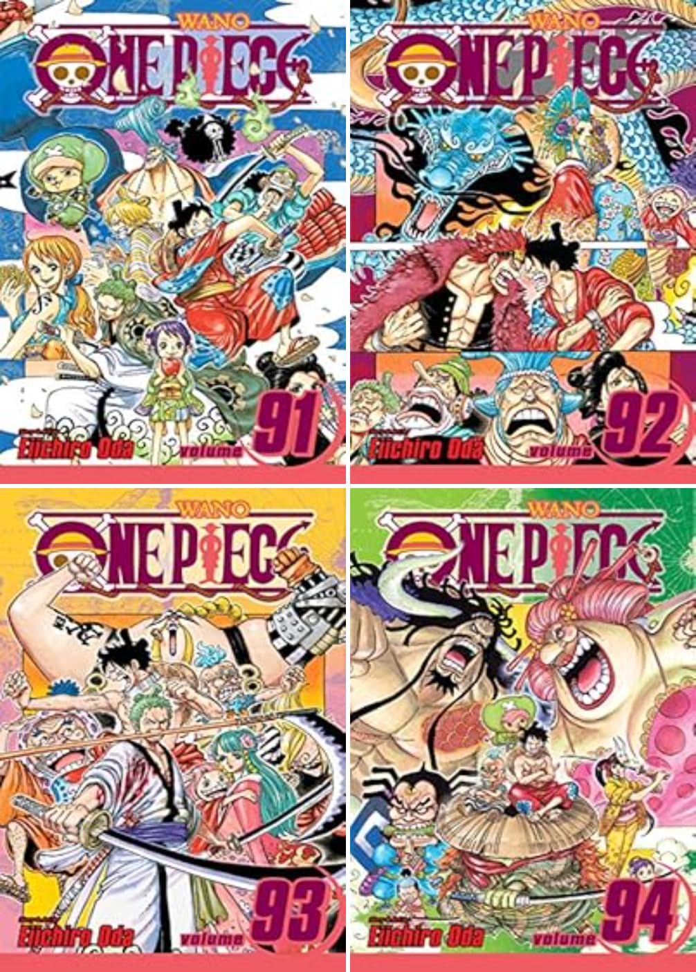 Serie One Piece, Set de 19 Libros de Manga, Volúmenes 91-109, de Eiichiro Oda