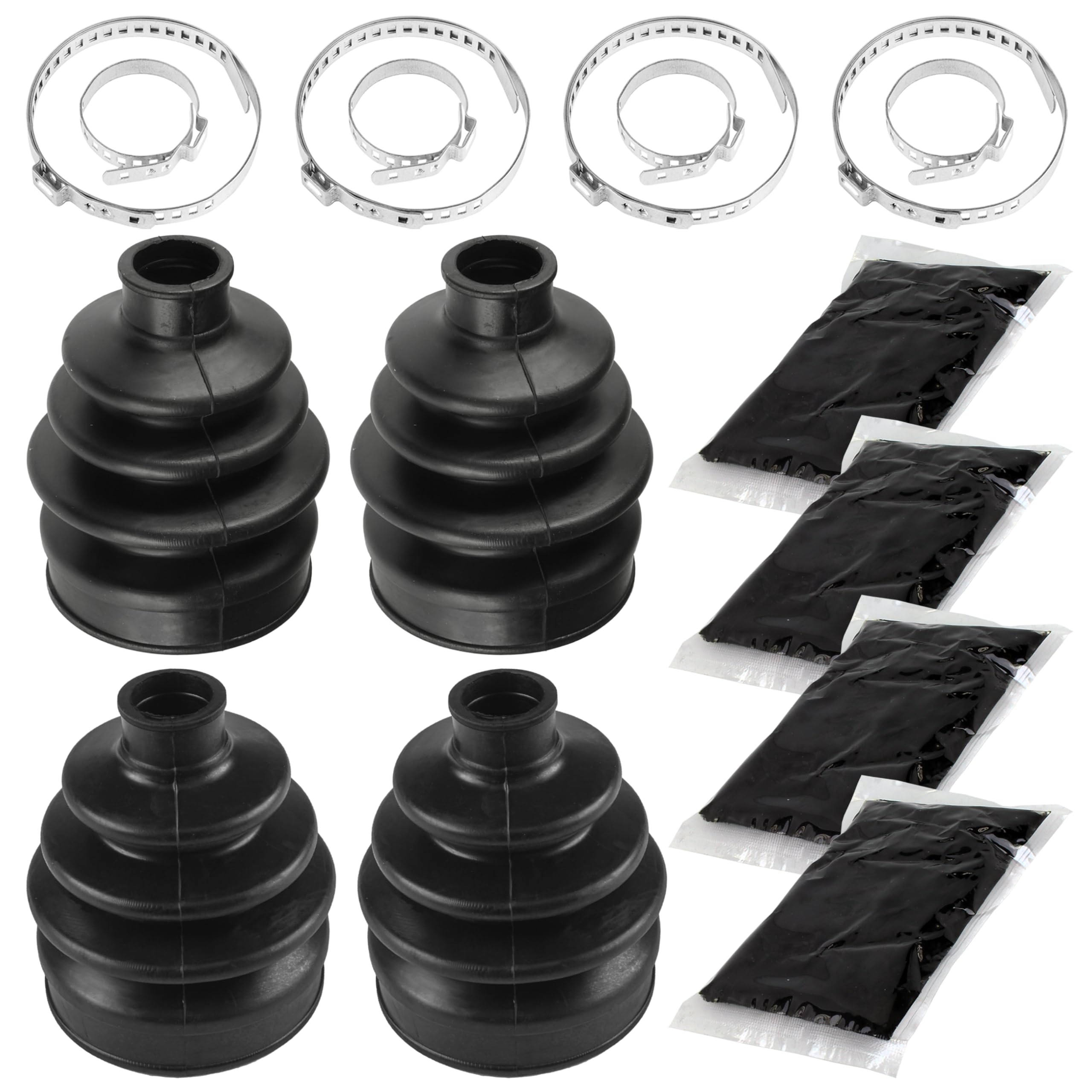 Caltric 2 Front Axle Outer and Inner CV Boot Kit Compatible with Can-am Outlander 1000 4 X 4 mr 2013 2014 2015