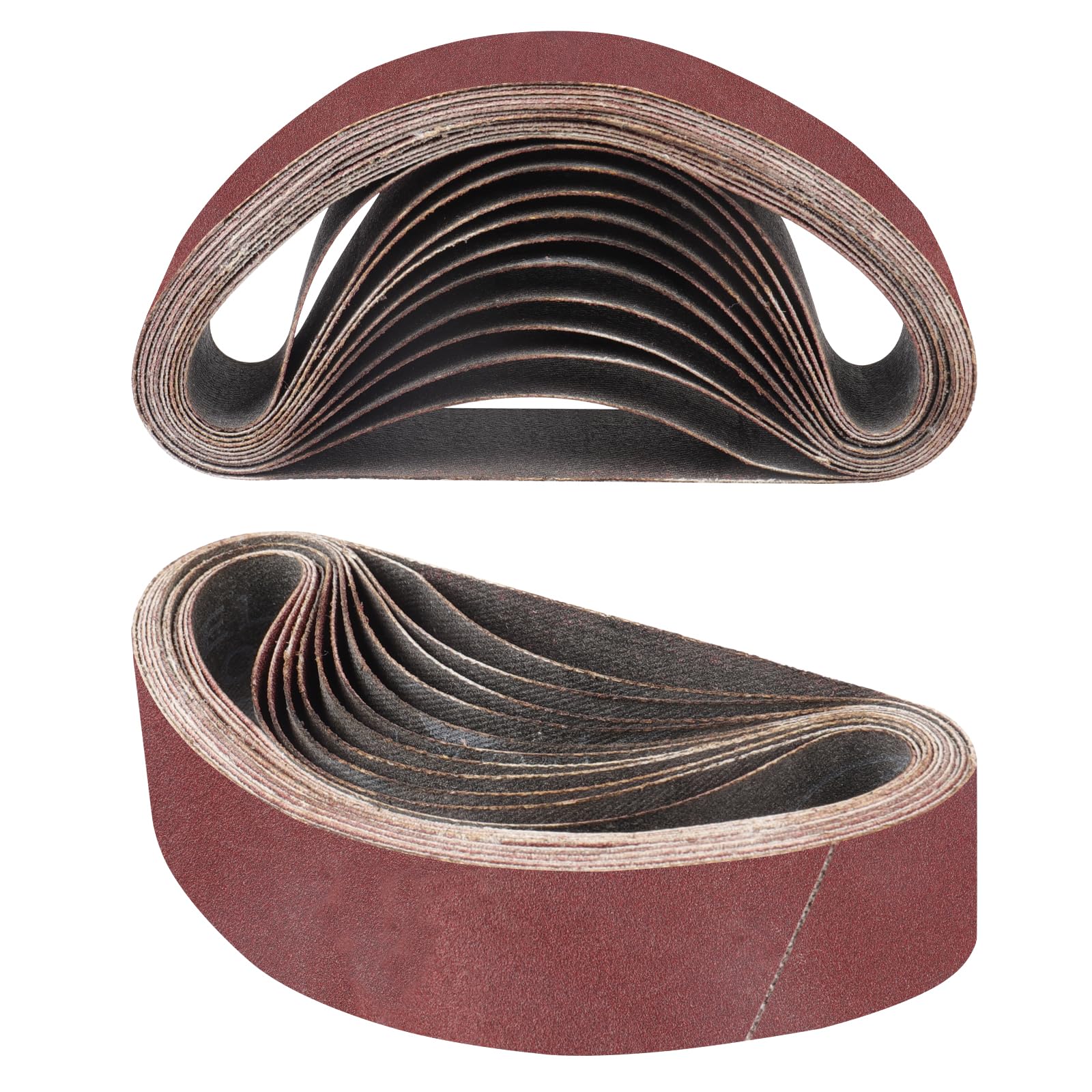 STEBRUAM 12PCS Sanding Belt 30 x 330 mm 100 Grit
