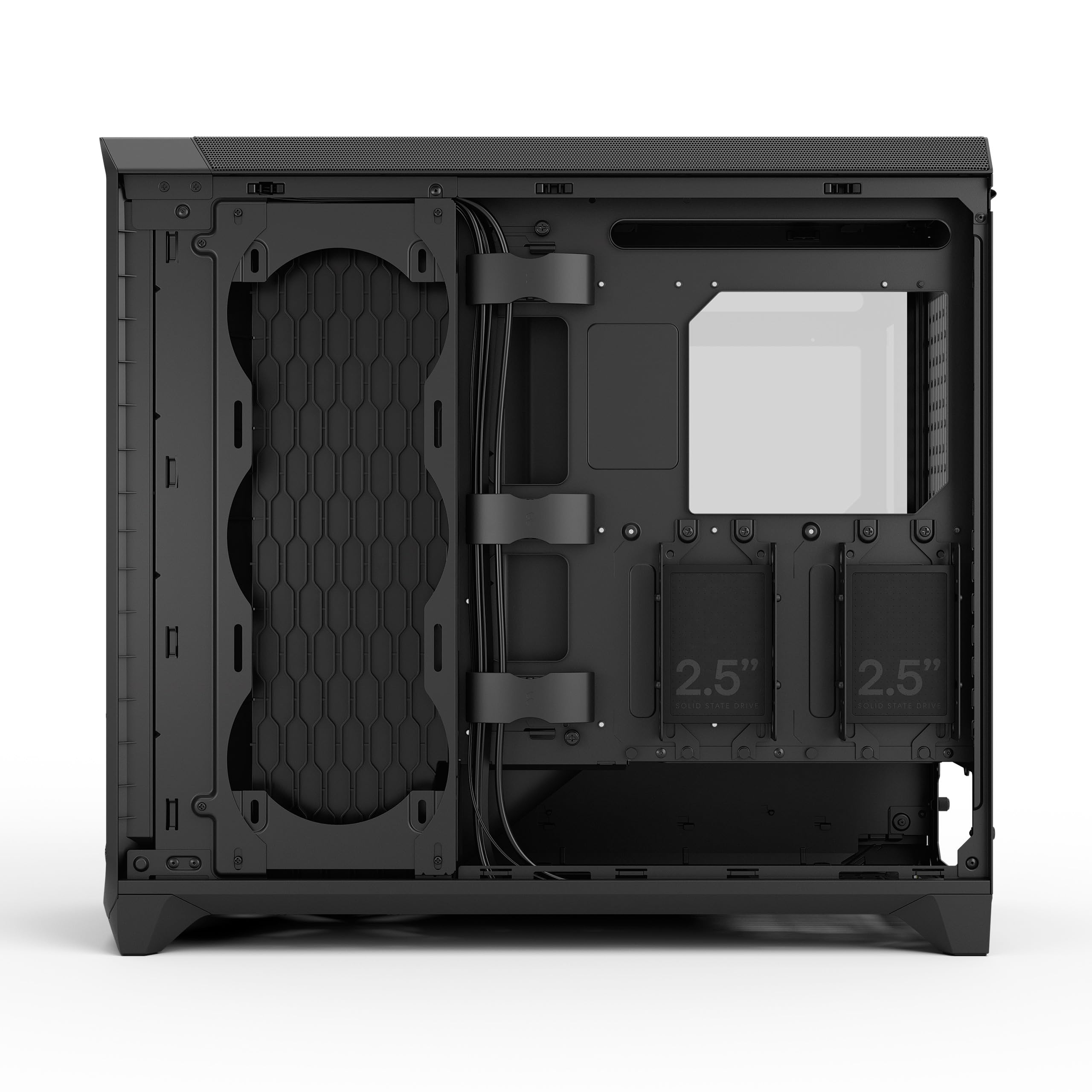 Fractal Design Meshify 3 XL Nero Vetro Temperato Tozzo - Case Gaming con Alta Ventilazione, Pannello Frontale a Rete, Ventole LCP, Compatibile con Radiatori Grandi