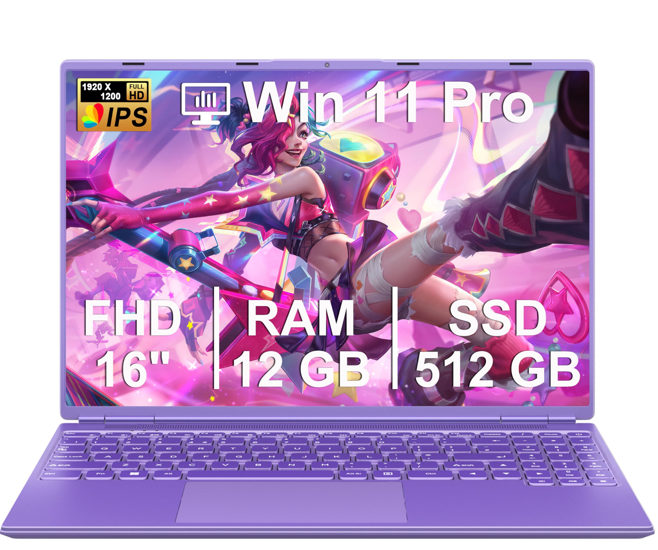 NOTODD Laptop Win 11 Con 5G WiFi, Laptops 16 Inch-BAP