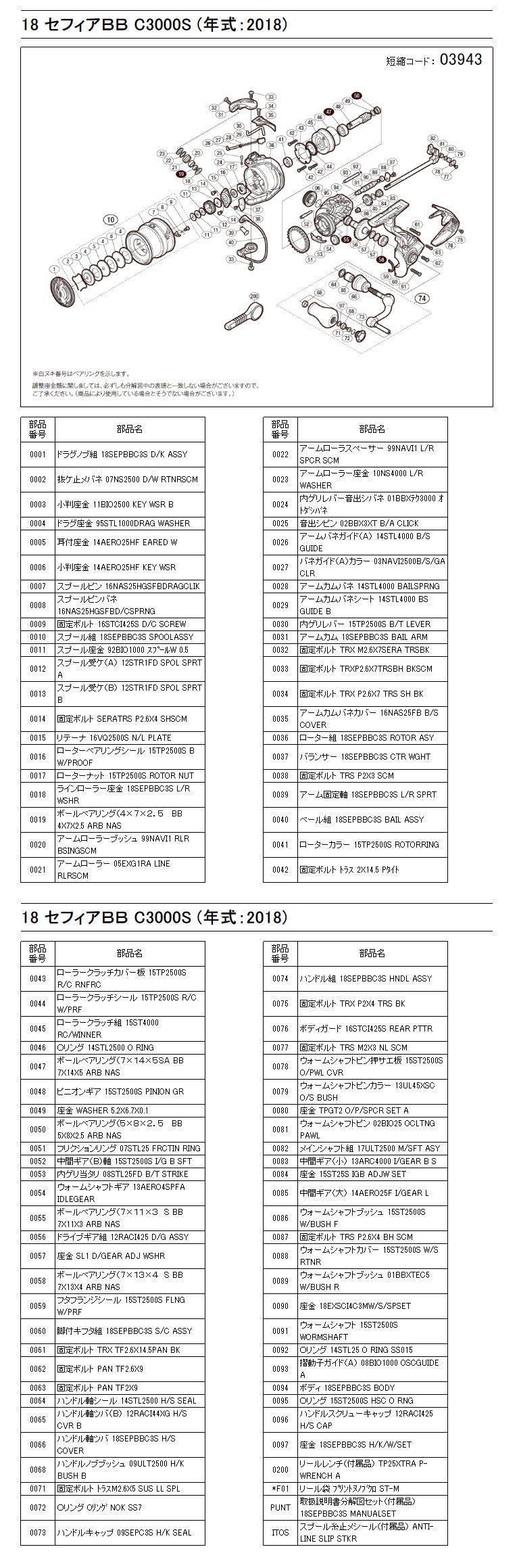 Amazon | 純正パーツ 18 セフィア BB C3000S スプール組 パートNo