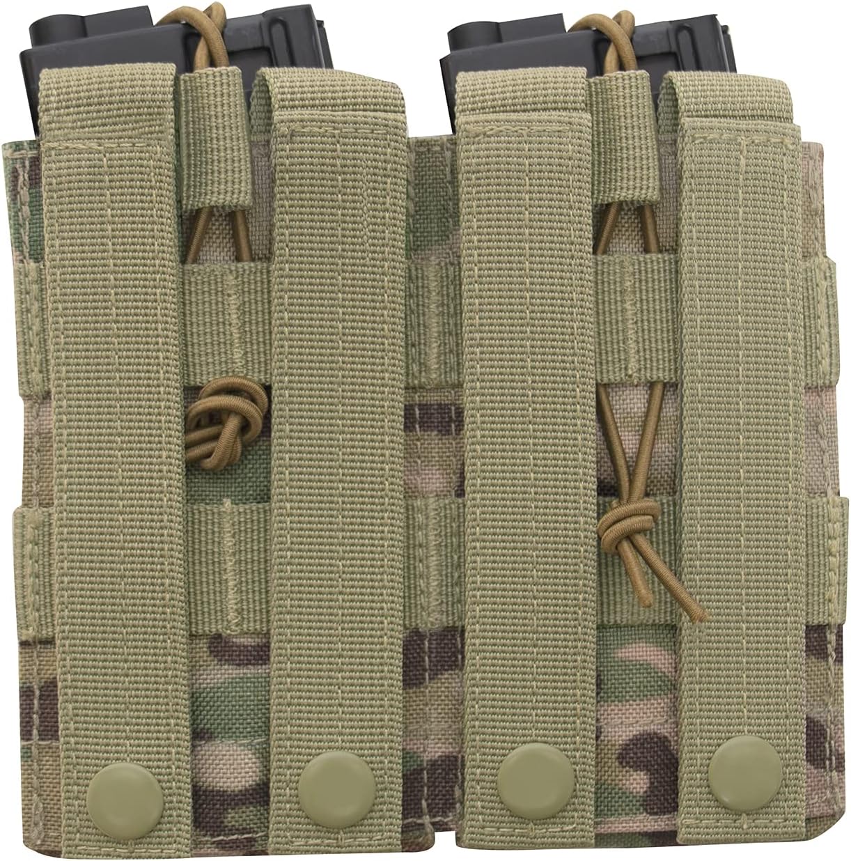 Rothco 20319 MOLLE Open Top Double Mag Pouch Color : Multicam