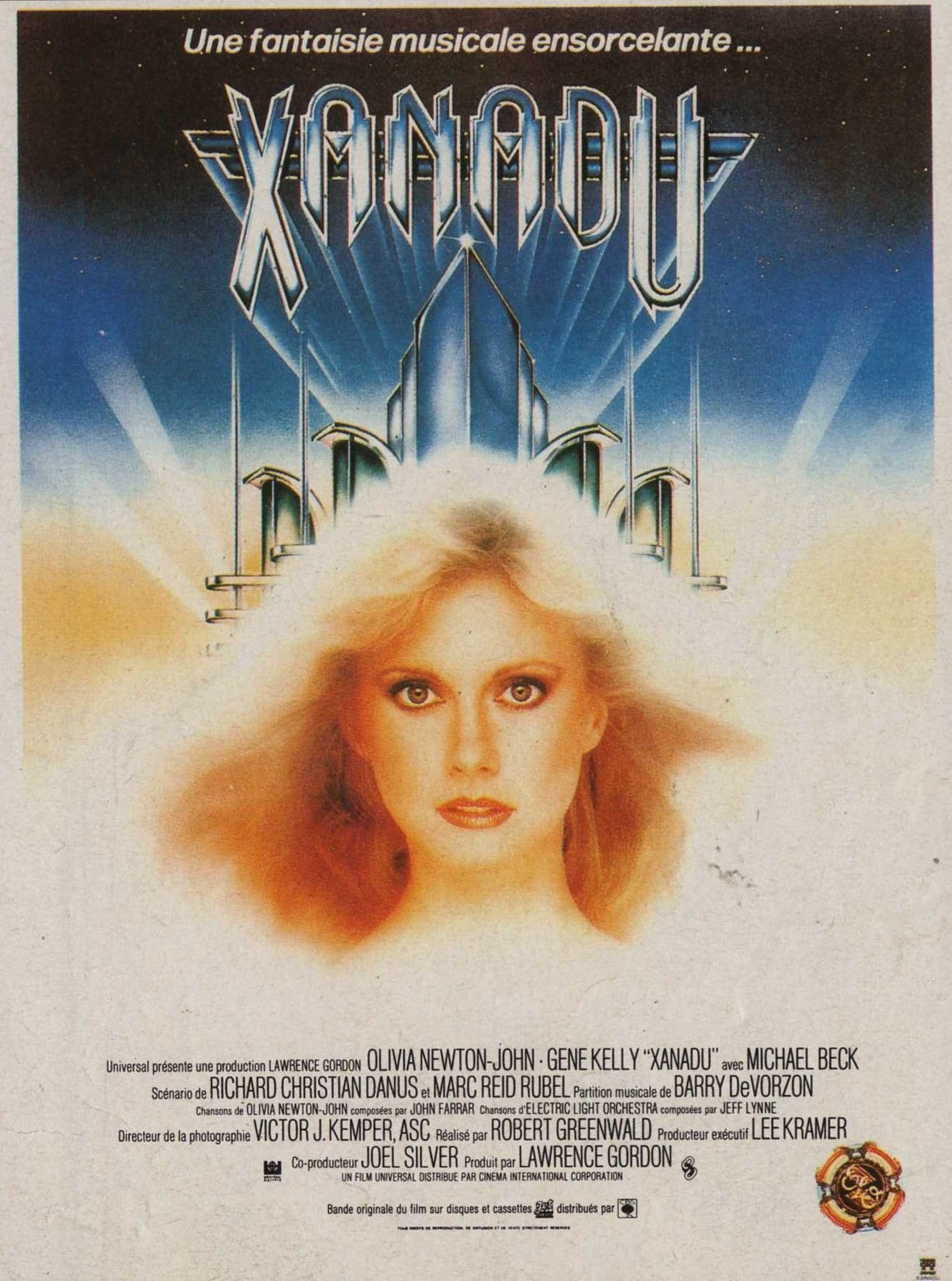 Poster Xanadu 1980 Gene Kelly decorer un salon de cinephile nostalgique