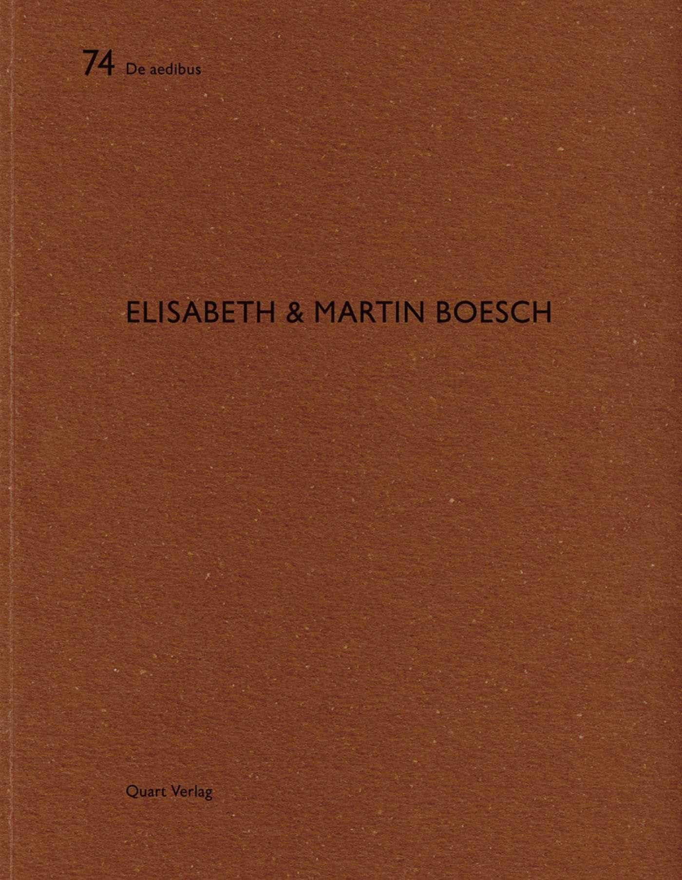 Elisabeth & Martin Boesch livre architecture rénovation plan