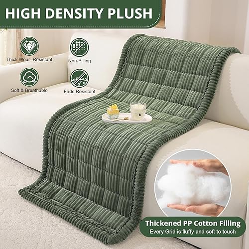 Miniatura 6 de Funda de sofá lavable para perros, funda de sofá para mascotas, funda de sofá modular suave y mullida en forma de L, protector grueso apto para