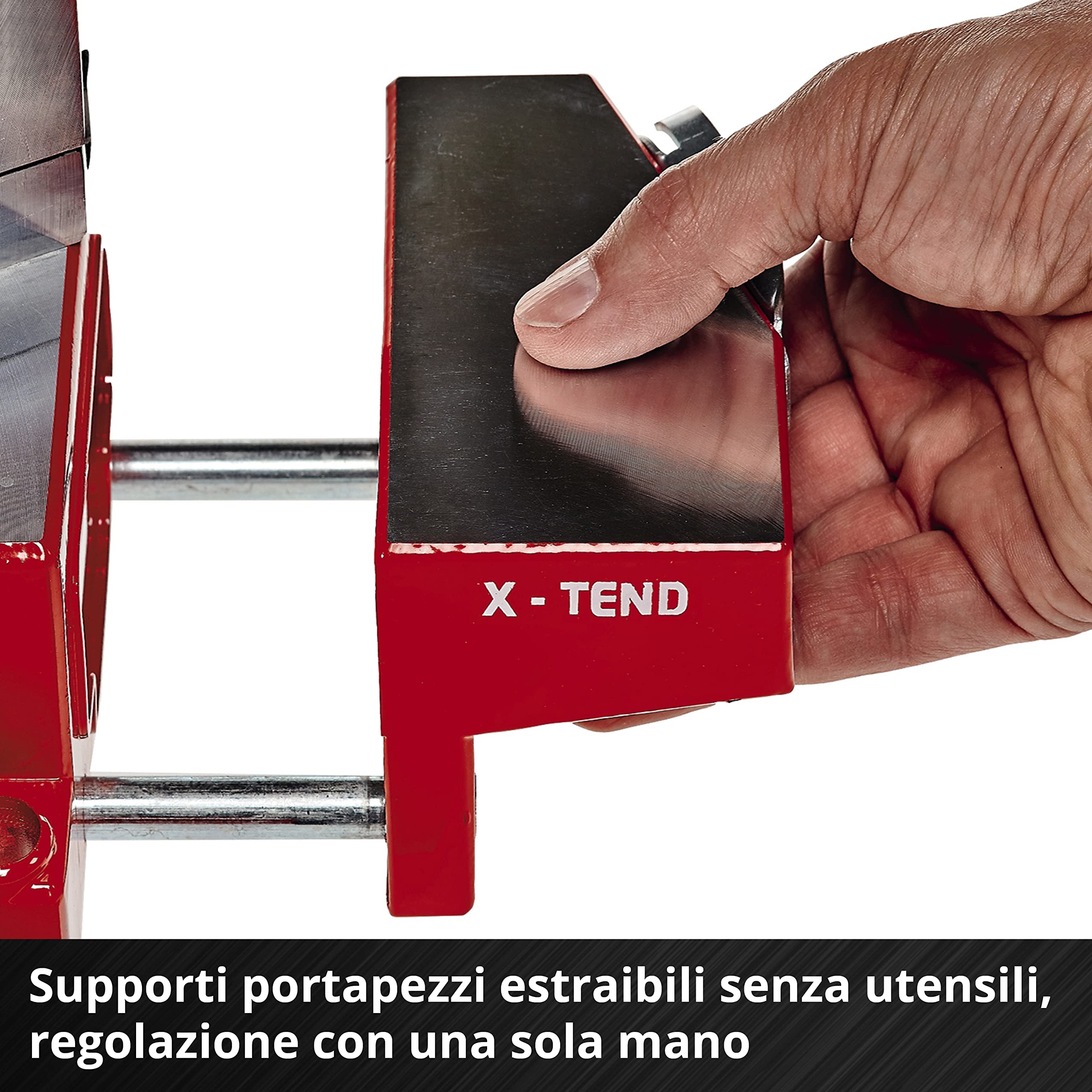 Einhell troncatrice per taglio a smusso a batteria ricaricabile TE-SM 36/210 Li - Solo Power X-Change (Li-ion, trazione regolare, laser della linea di taglio, senza batteria e caricatore)