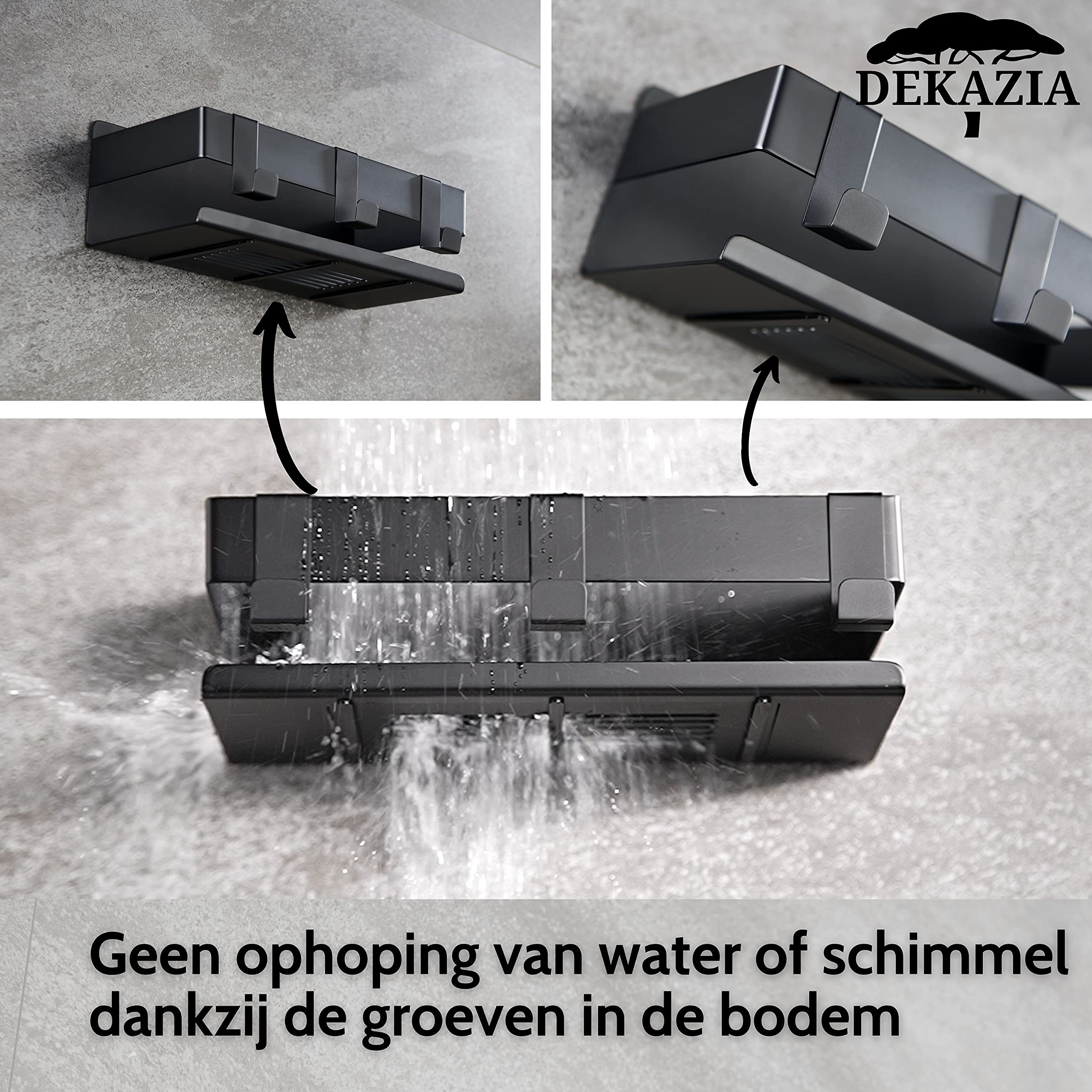 DEKAZIA® doucherek bathroom roestvrij staal organizer badkamer DEKAZIA® doucherek bathroom roestvrij staal organizer badkamer