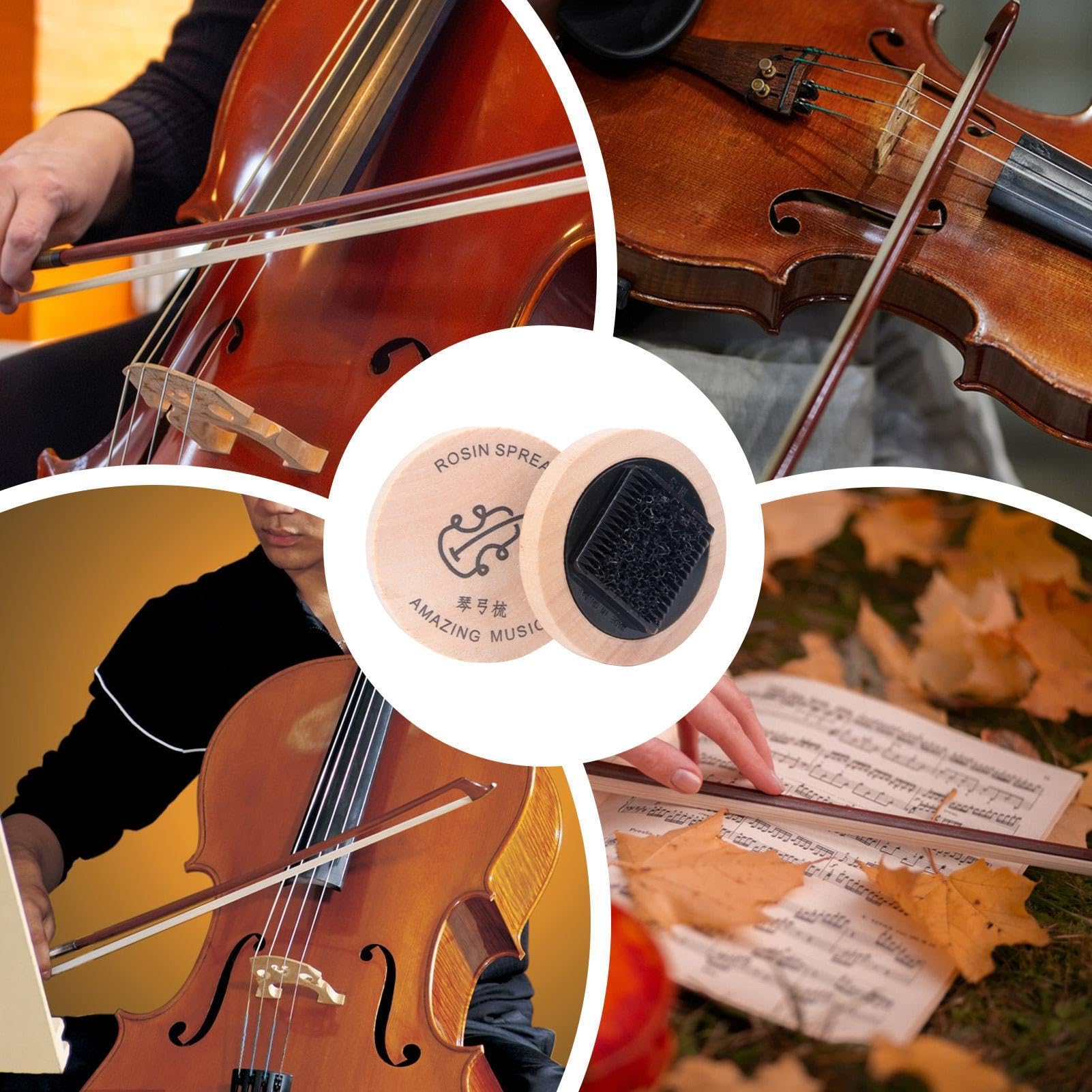 Peigne pour de violon | Outils de Nettoyage Naturel de Luthier,Peigne Nettoyant Éliminateur De Colophane | pour Entraînement Concours Représentation Entretien Soin et