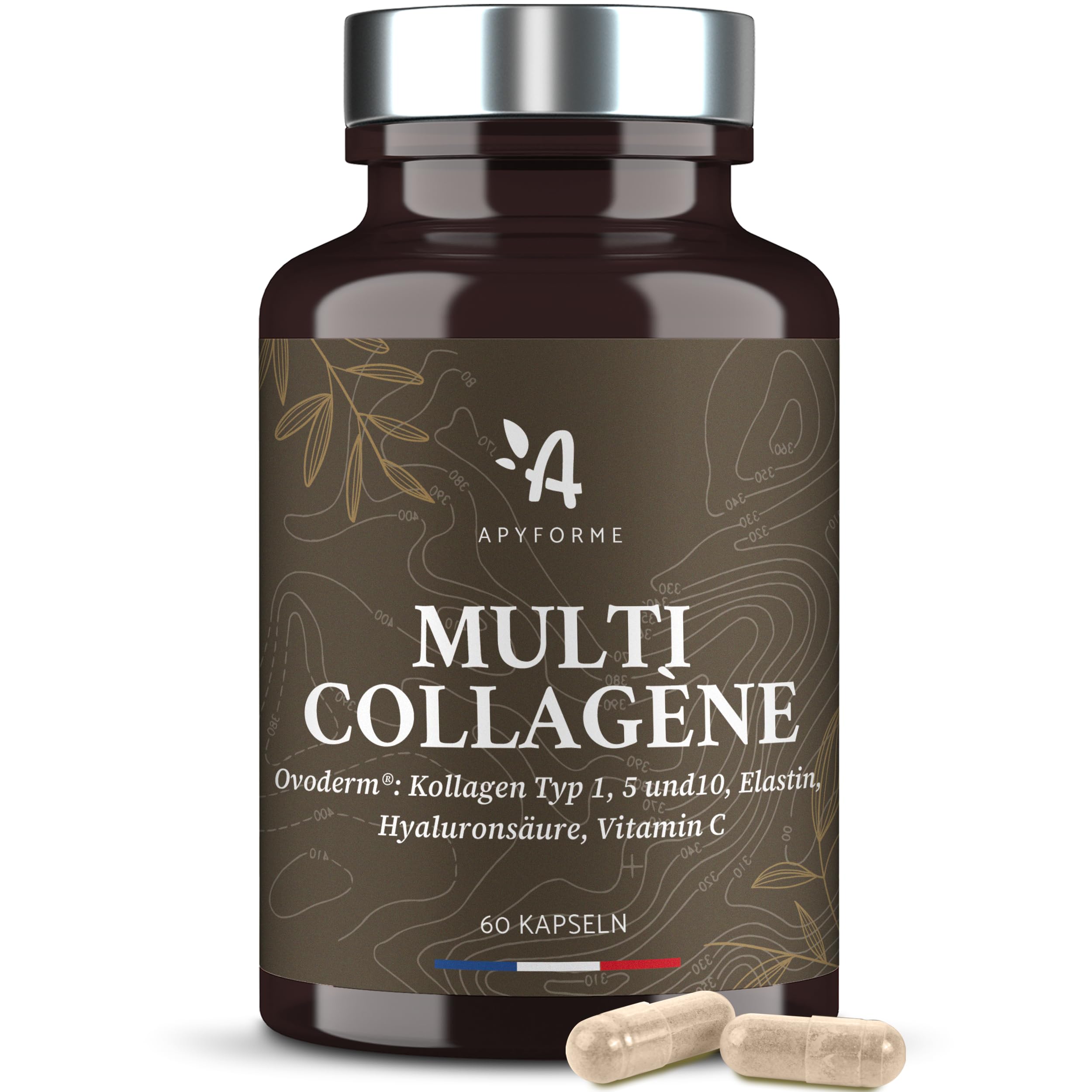  Apyforme Multikollagen für Glattes Haut und Gelenkgesundheit
| Apyforme Kollagen + Hyaluronsäure 60 Kapseln - Gut für H