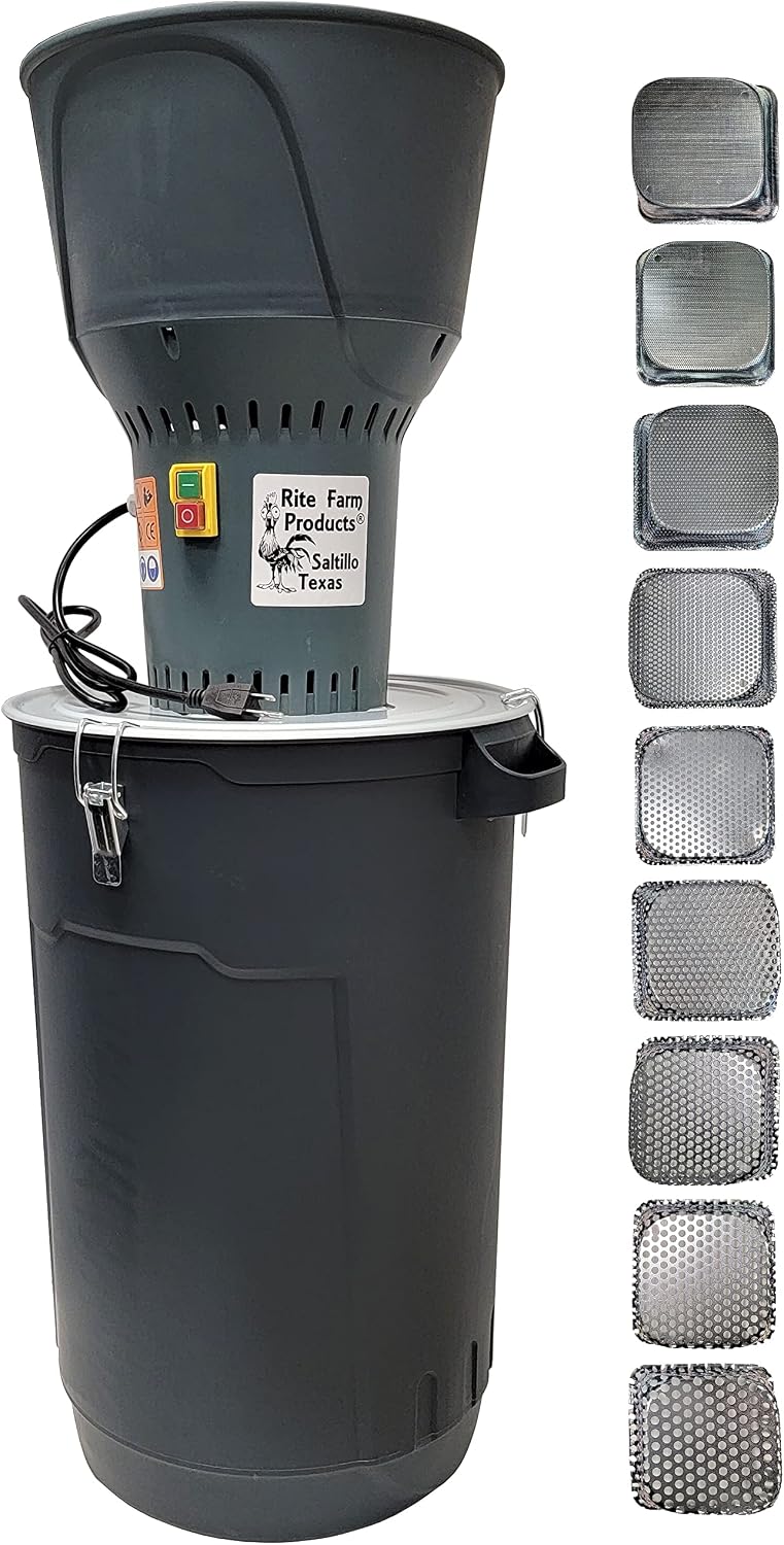 Feed & Grain Grinding Mill Electric 110v Includes All 9 Grinder Plates & CAN