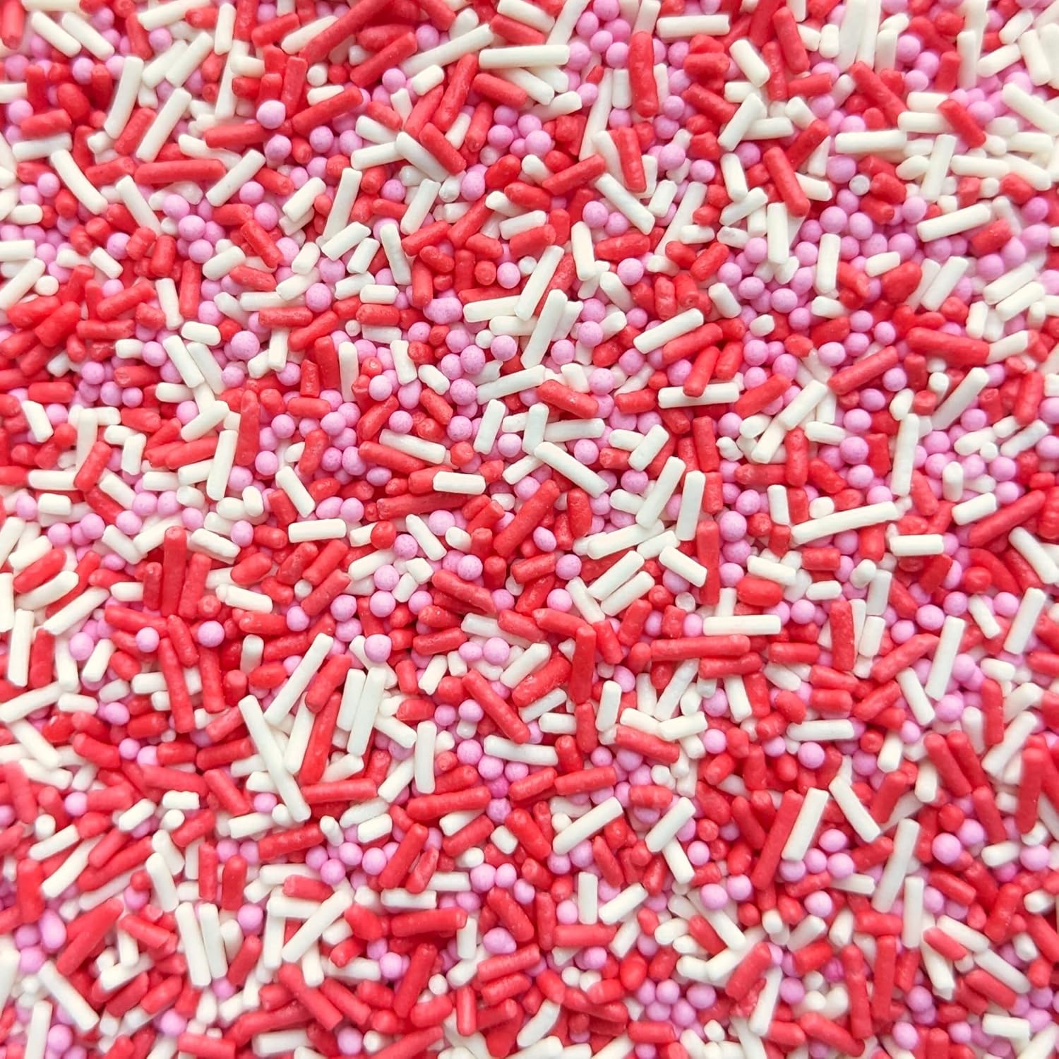 Pink, Red & White Mixed Sprinkles 35g of Mixed Valentine's/Love Heart