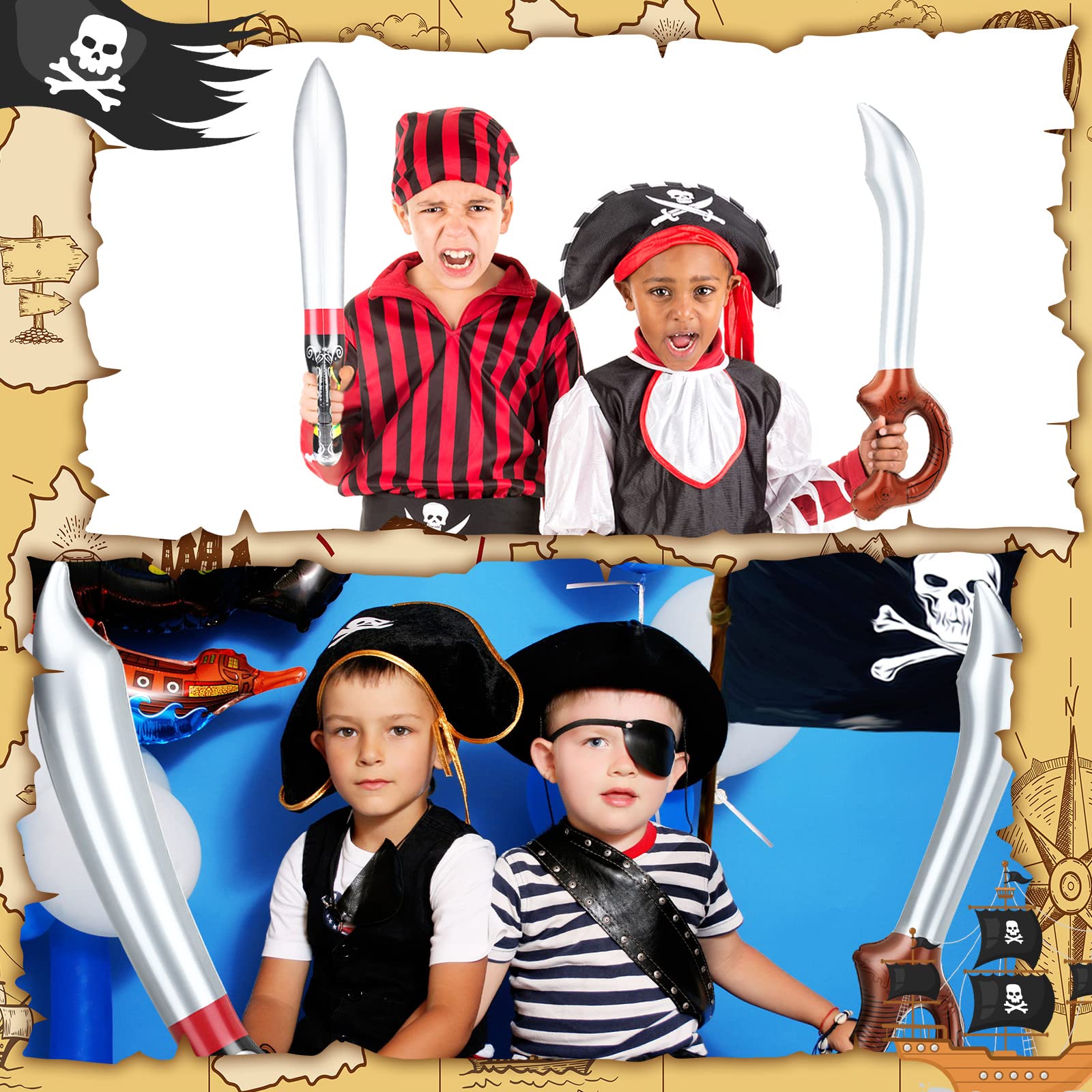 ds. distinctive style Inflatable Sword Pirate Pirate Party Decoration