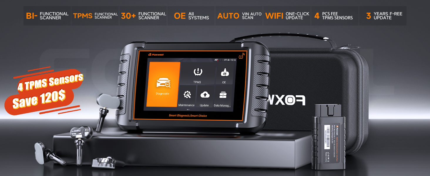 Watch FOXWELL NT809TS TPMS Programming-Fix Your Car 15X Faster on