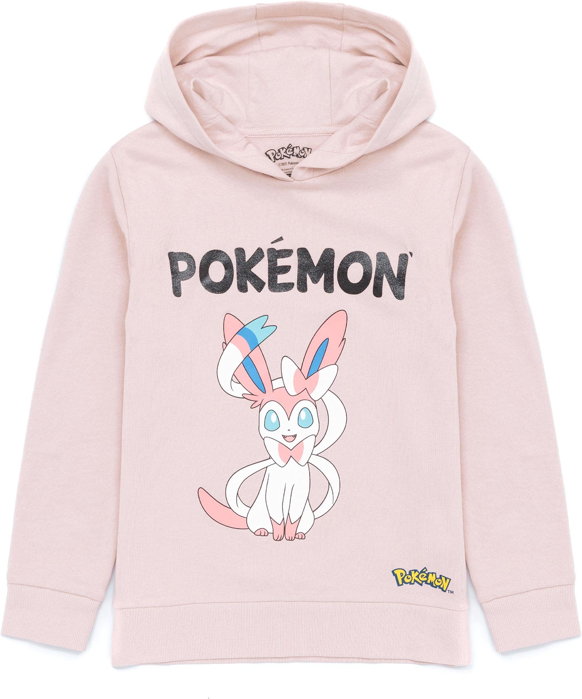 Pokemon Hoodie Girls Kids Game Gifts Sylveon Lilac Jumper Pullover