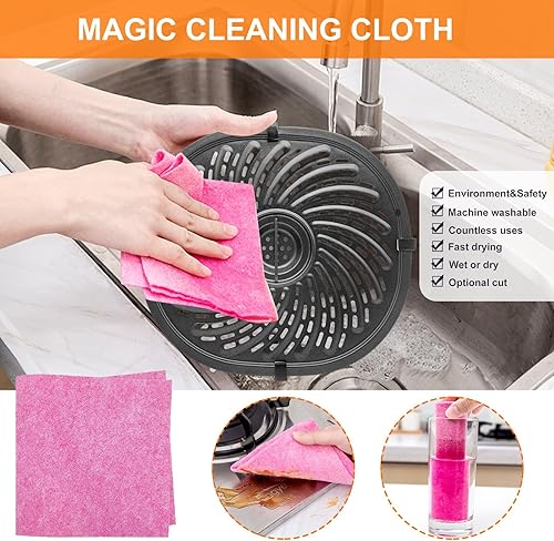 Miniatura 6 de Piezas de repuesto para freidora de aire PowerXL Vortex de 7 cuartos de galón, ovalada de 10.3 x 9.5 pulgadas, accesorios para freidora de aire de