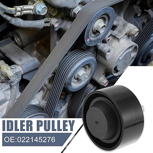 Miniatura 2 de X AUTOHAUX 022145276 - Polea guía de desviación para correa de transmisión de accesorios para automóvil Volkswagen CC 2009-2016 para Volkswagen