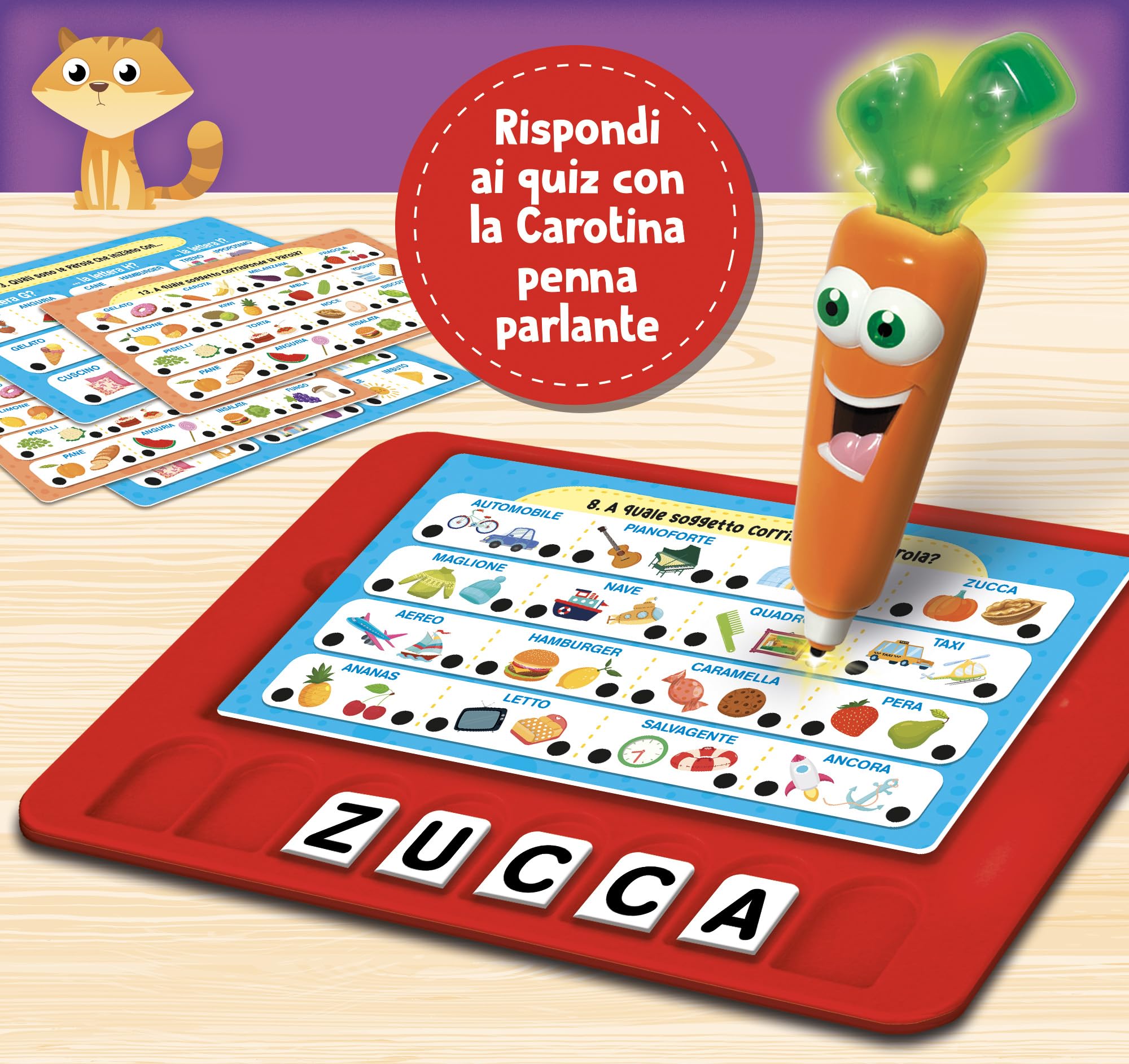 Lisciani Giochi - Carotina Penna Parlante Vocabolario dei bambini