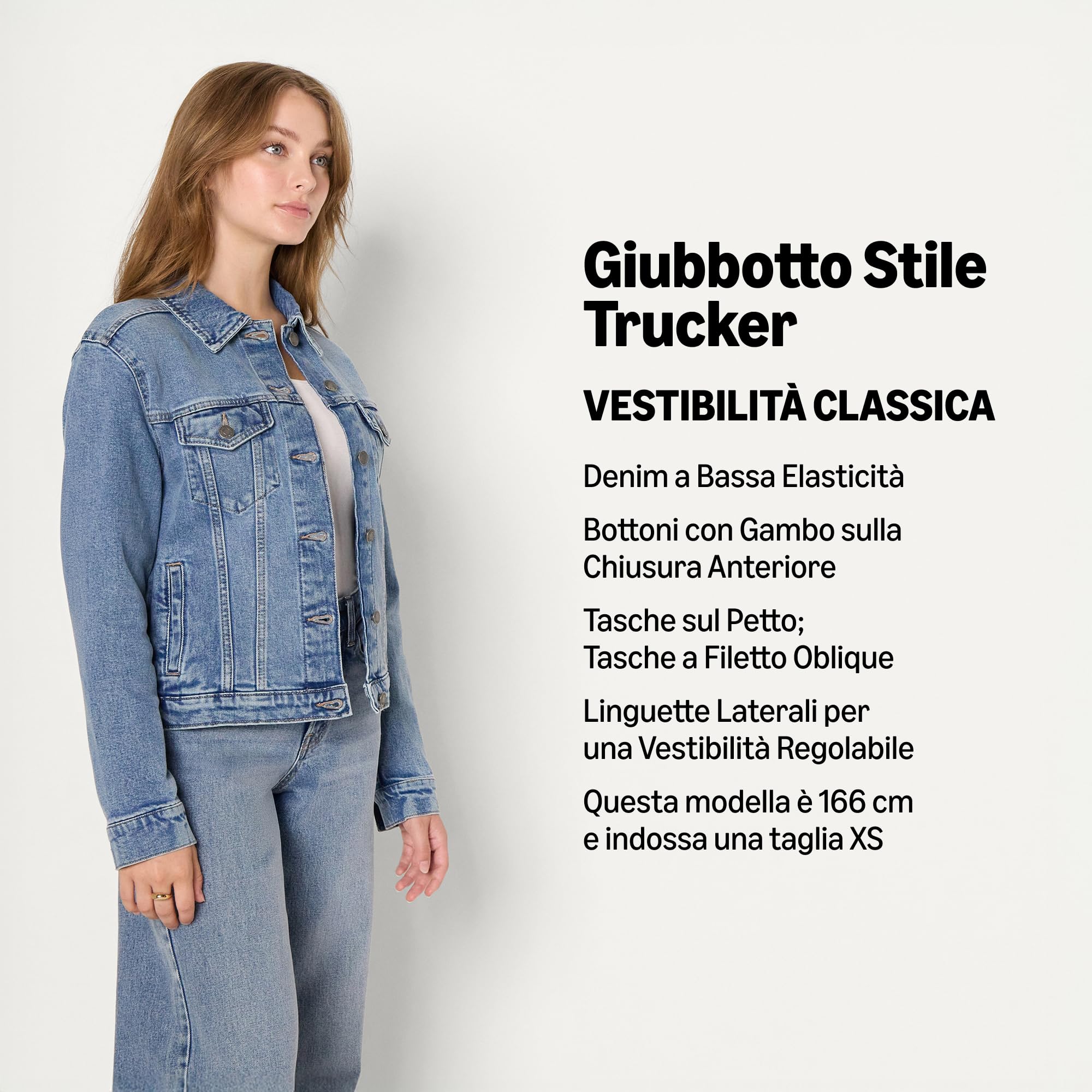 Amazon Essentials Giacca da donna rigida oversize Trucker