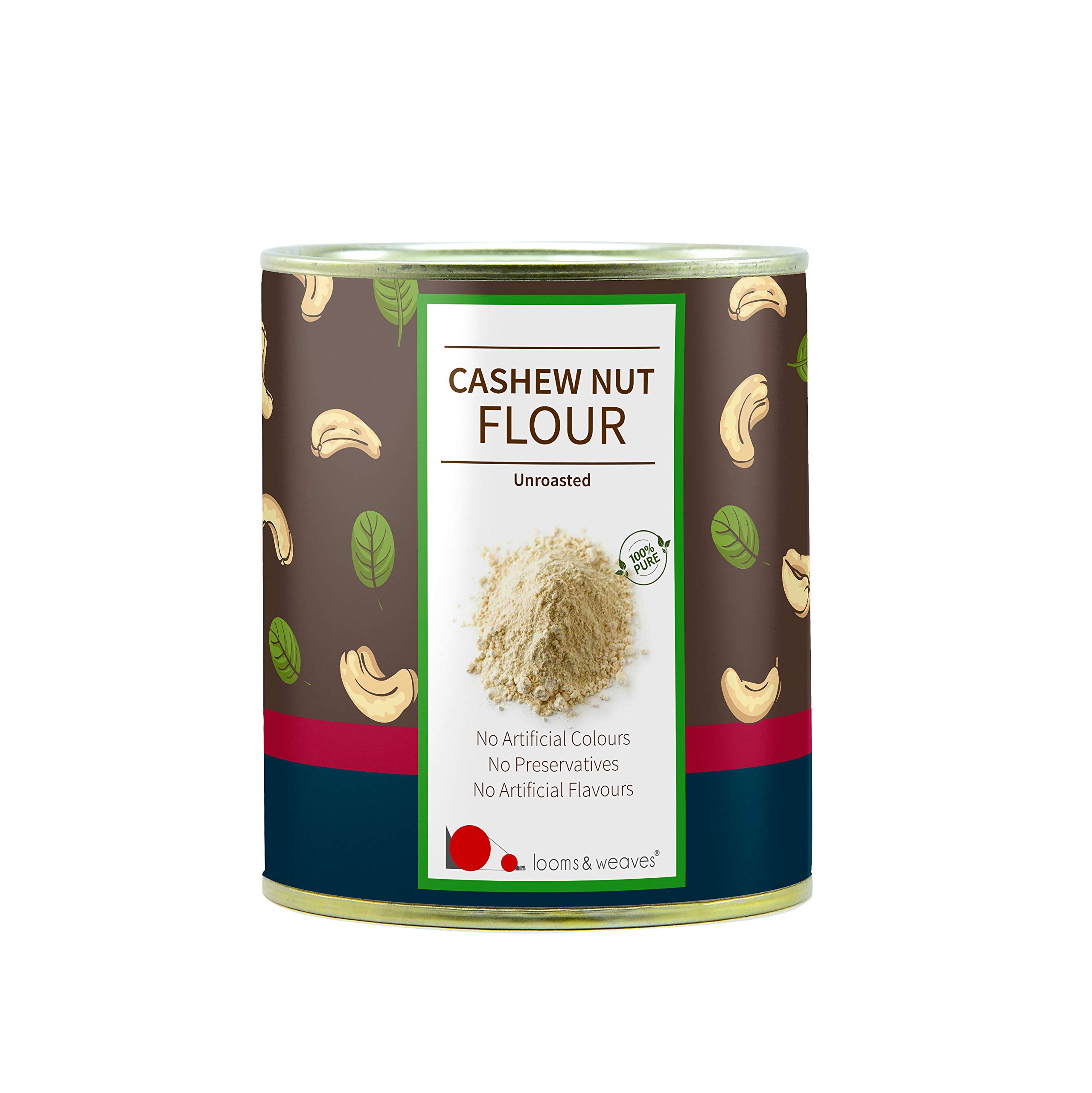 looms & weaves - Premium Raw Cashew Flour - Gluten-Free, & Grain-Free, Vegan, Paleo-Friendly & Unroasted- 250 gm (B01N1UWSVU) Amazon Price History, Amazon Price Tracker