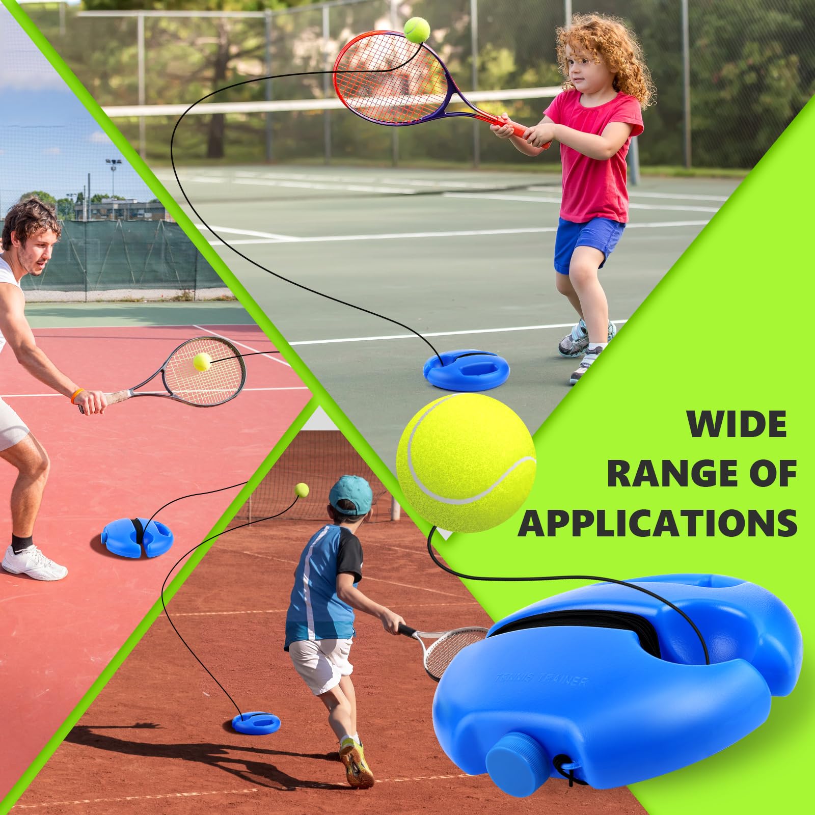 Allenatore di Tennis,Strumento di Allenamento del Tennis con 2 sfere di rimbalzo per esterni, in The Garden, in The Park for Children