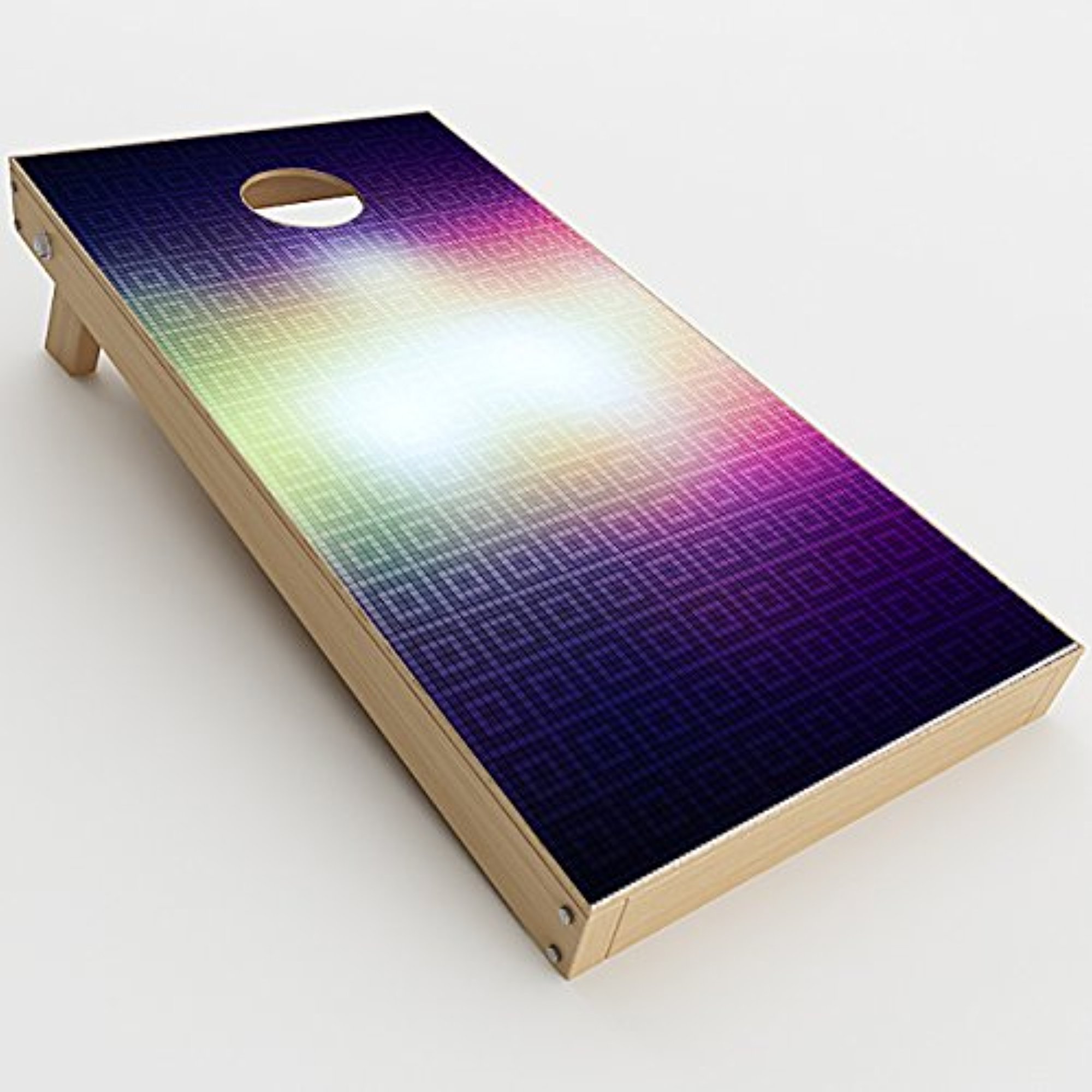 Skin Decal Vinyl Wrap for Cornhole Outdoor Game Bag Toss (2 x pcs. Skins only) / Glowing Mosaic