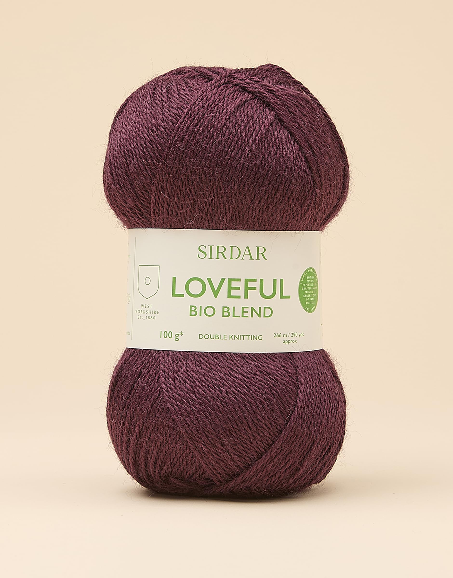 Sirdar Loveful 100% Bio Blend, Enriched Red, 100g