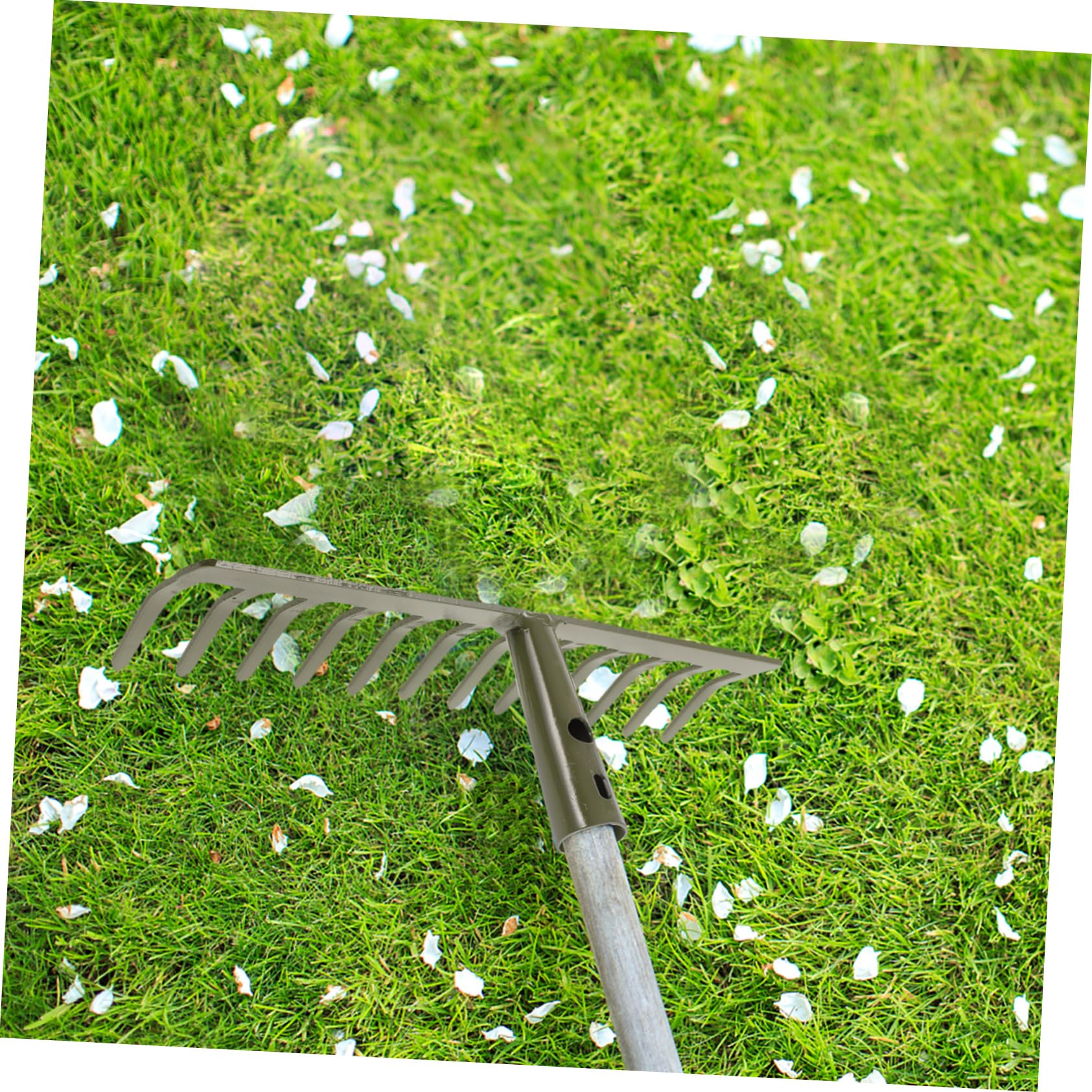 Mipcase 4piezas Rastrillo De Jardín De Tiempos para Césped y Cultivos Herramienta De Jardinería Resistente para Limpiar y Airear para Huertos y Domésticos