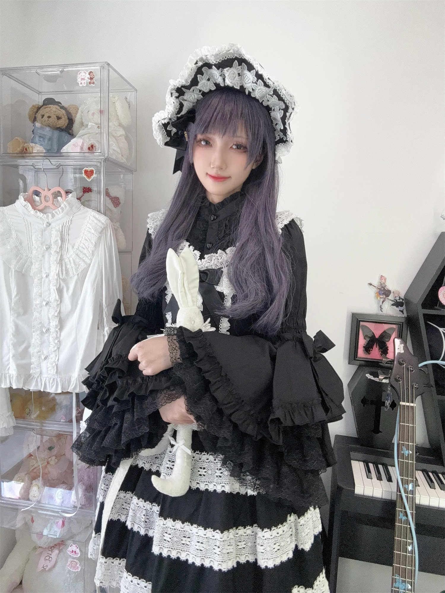 Lolita langärmelige viktorianische Blusen für Damen, Gothic, Renaissance, Vintage-Stil, Spitze, Rüschen, schicke Oberteile
