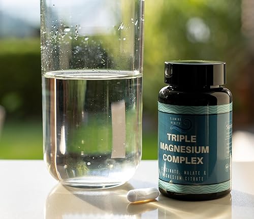 Miniatura 4 de Complejo triple de magnesio (60 cápsulas) - 470 mg de glicinato, malato y citrato de magnesio