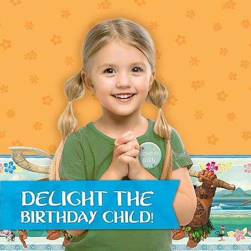 Miniatura 5 de Moana Party Supplies - Suministros para fiestas de cumpleaños Moana con Moana y Maui, sirve para 16 personas, con platos, tazas y servilletas, con