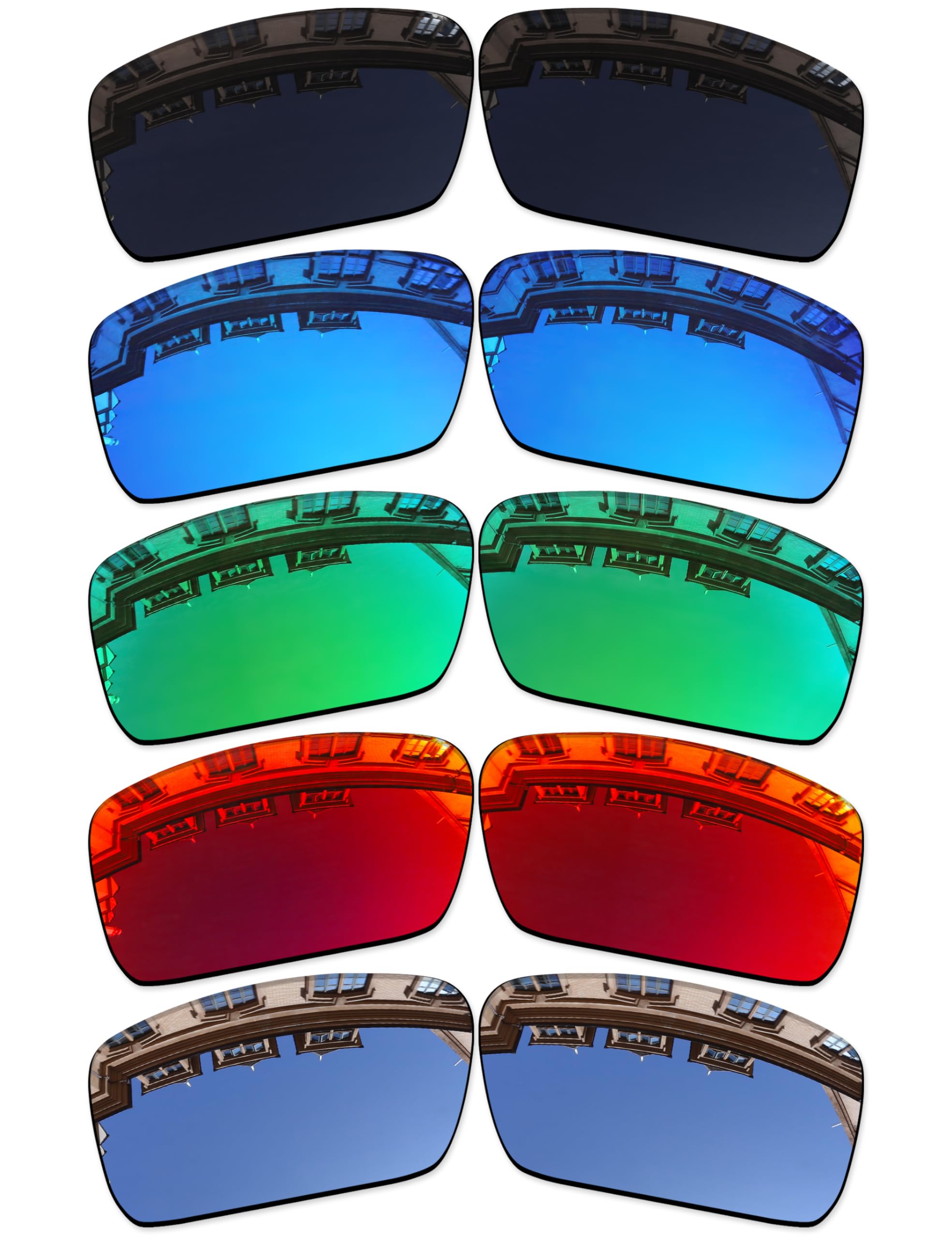 Vonxyz Set of 5 Lenses Replacement for Spy Optic General Sunglass Combo Pack