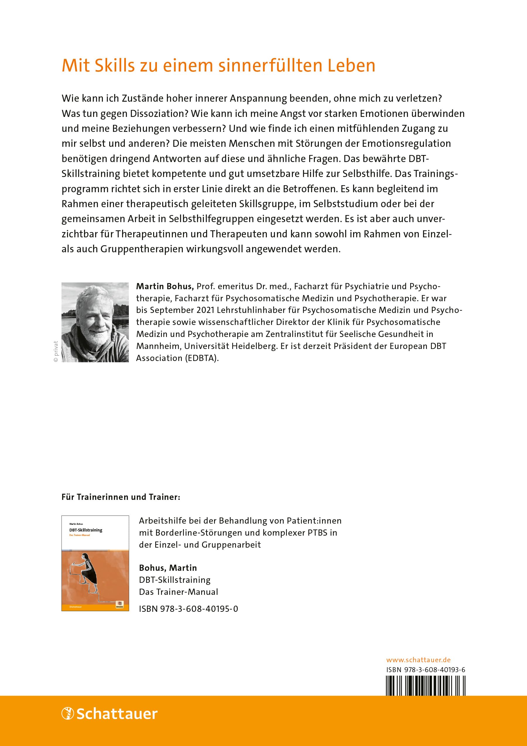 DBT-Skillstraining: Das Patienten-Manual