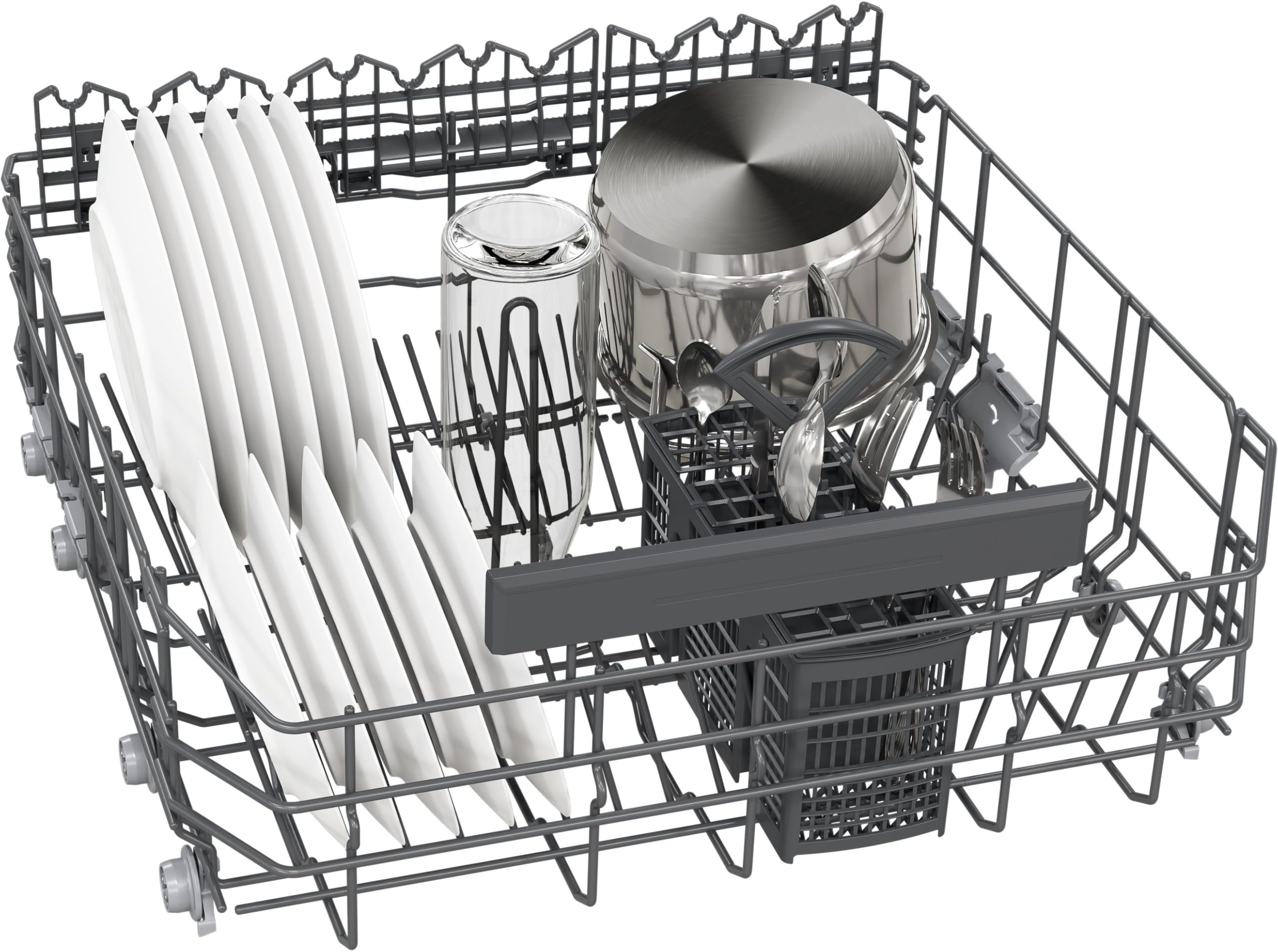 Siemens SN15EC06CS iQ500 Unterbau Geschirrspüler 60 cm, Made in Germany, Besteckschublade, smartStart, varioSpeed Plus, automatische Türöffnung, aquaStop, Anti-Fingerprint, Gebürsteter schwarzer Stahl