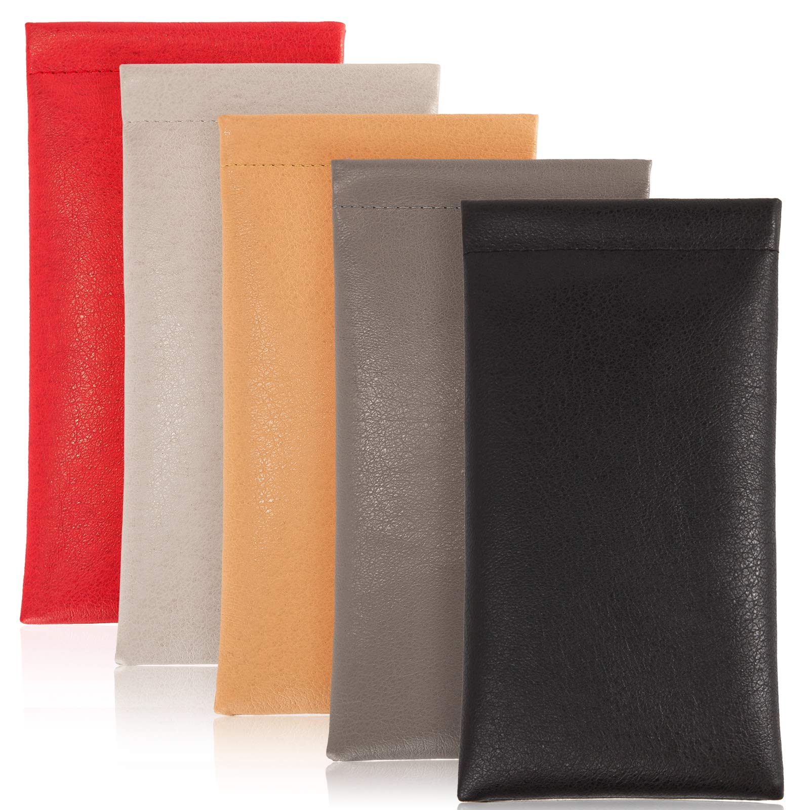 TRIUMPH VISION Eyeglass Case Glasses Case Soft Sunglass Pouch Sleeve 3 Pack