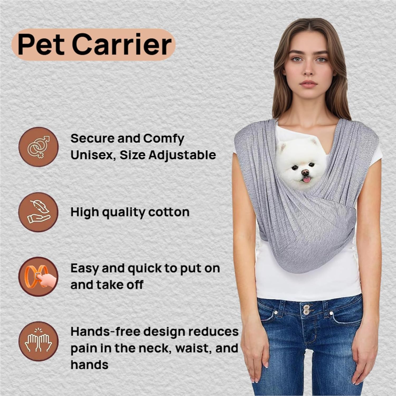 Comfort on the Go: Review of the Grey Dog Carrier Sling for Small & Medium Pets