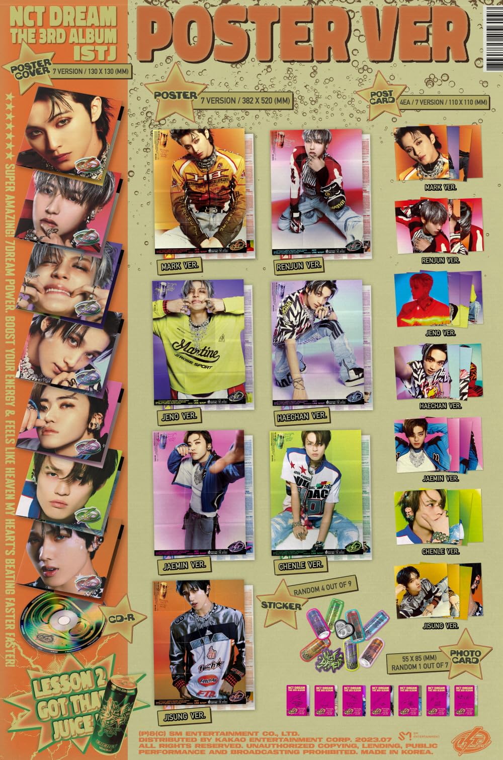 Mark Lee Nct THE 3RD ALBUM [ ISTJ ] POSTER VER. - Music