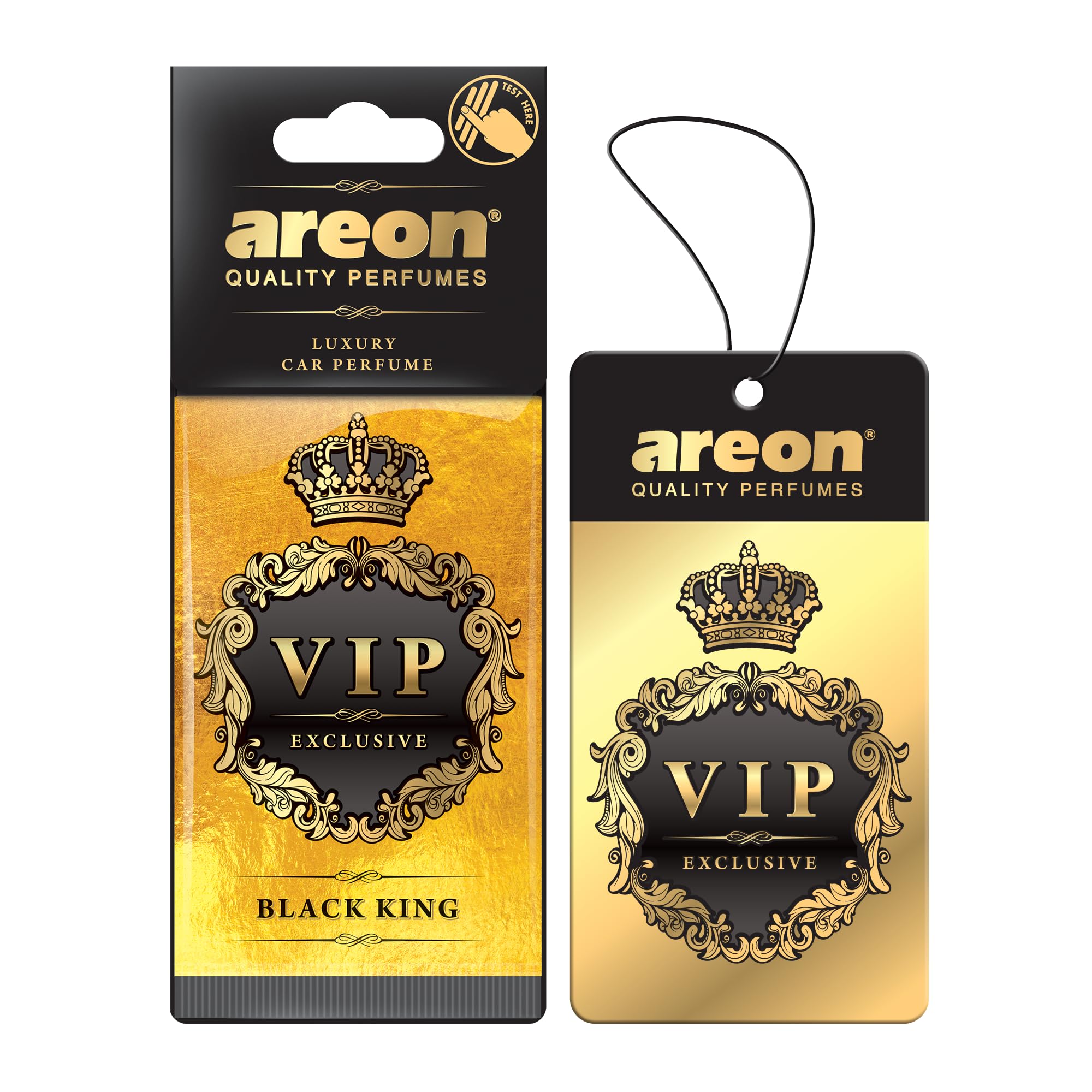 Vip Black King Paper Air Freshener | Air Freshener For Home & Office | Refresh Every Interior - Car, Office Or Your Home| Eliminate Odors And Refresh The Air