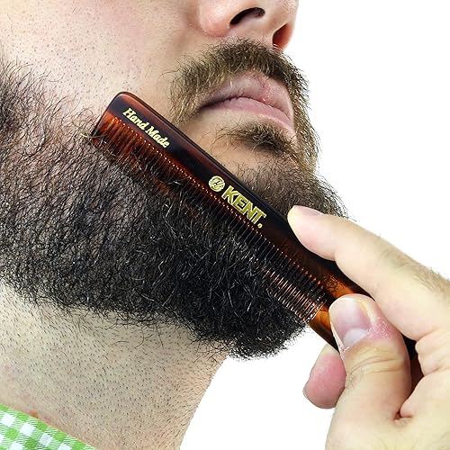 Miniatura 7 de Kent NU22 - Peine de bolsillo de dientes finos hecho a mano para hombres, mujeres y niños, alisador de pelo para el cuidado diario del cabello,