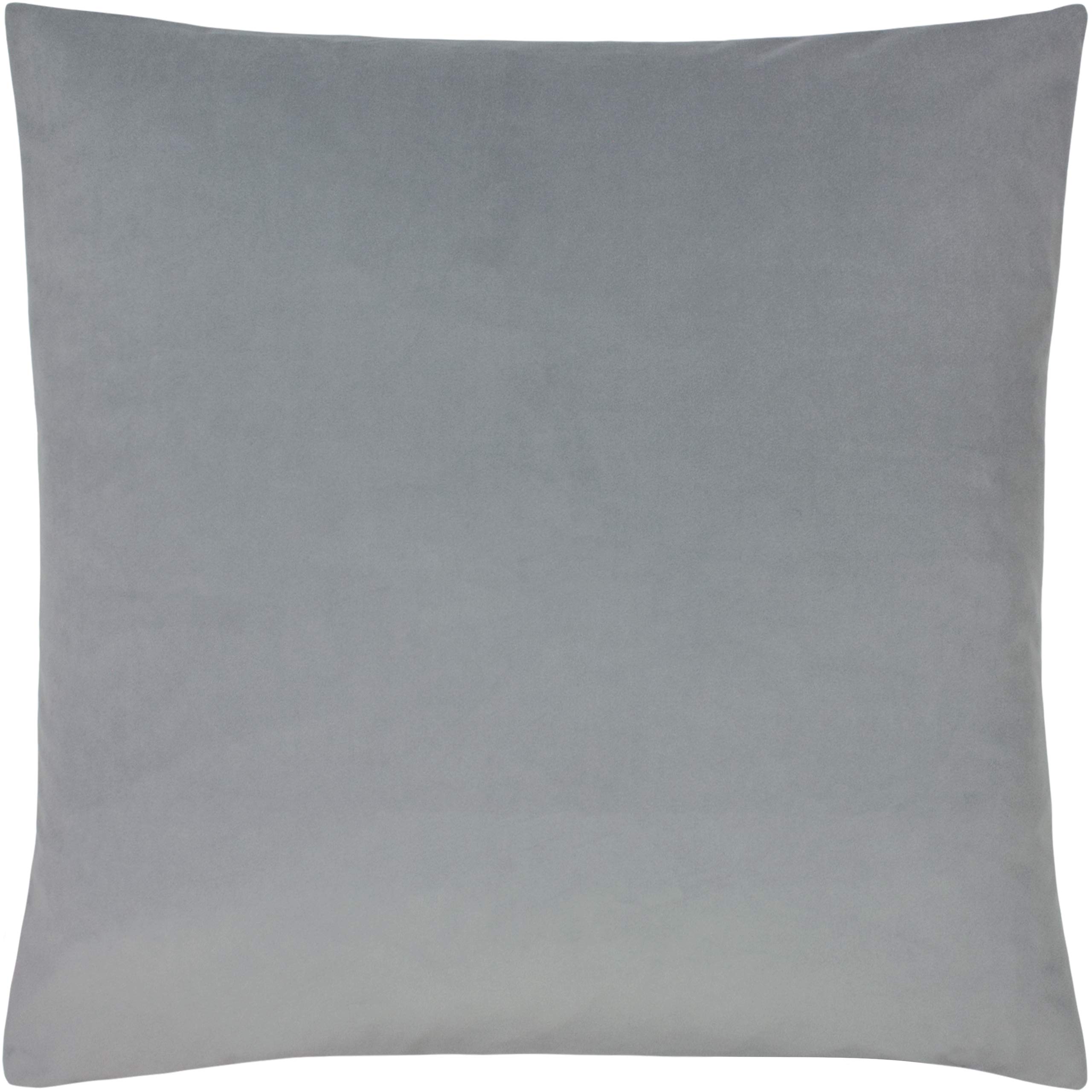 Paoletti Sunningdale Platinum Square Velvet Cushion