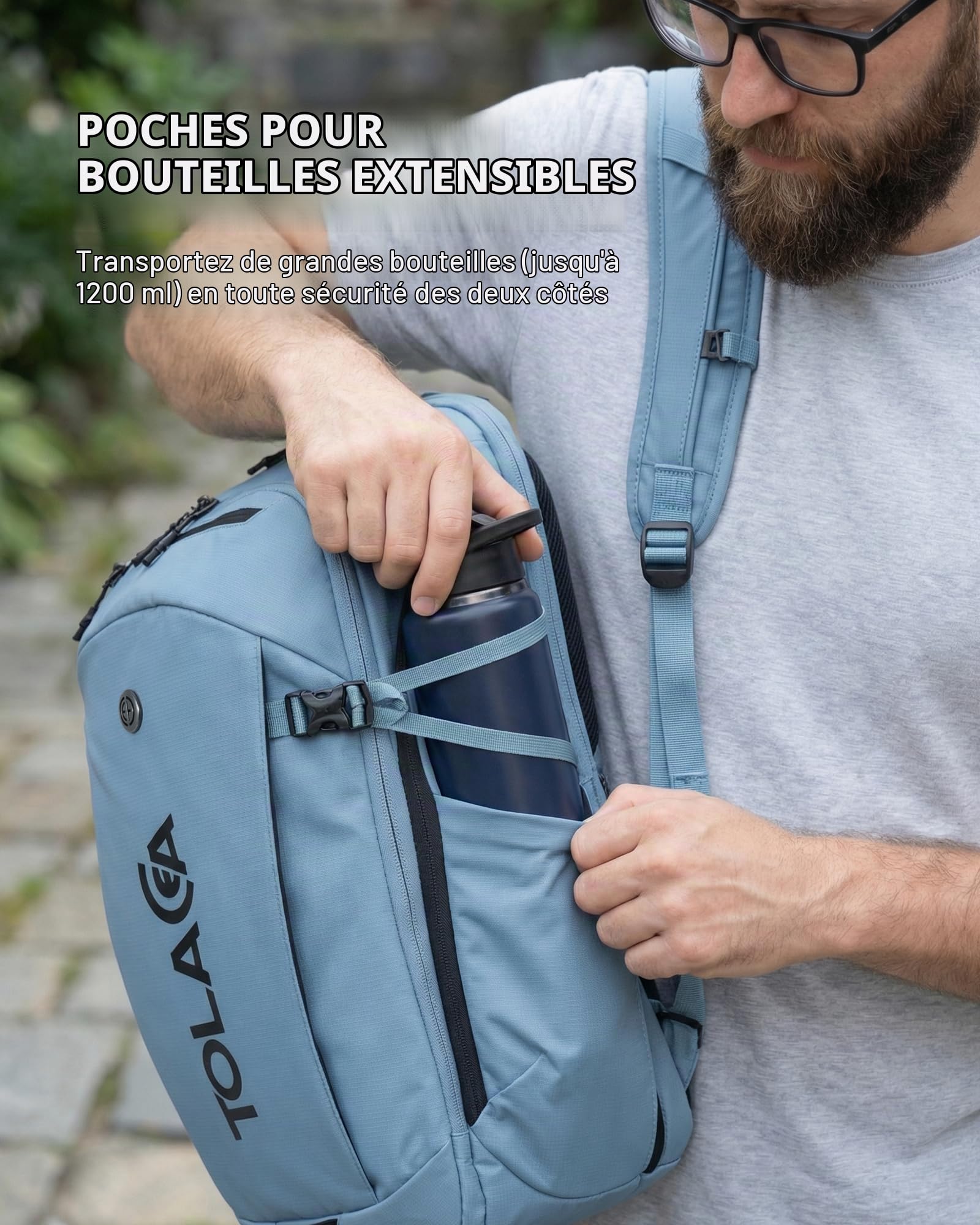 Tolaccea Sac à Dos Cabine Avion 32L Ordinateur 15,6" Voyage