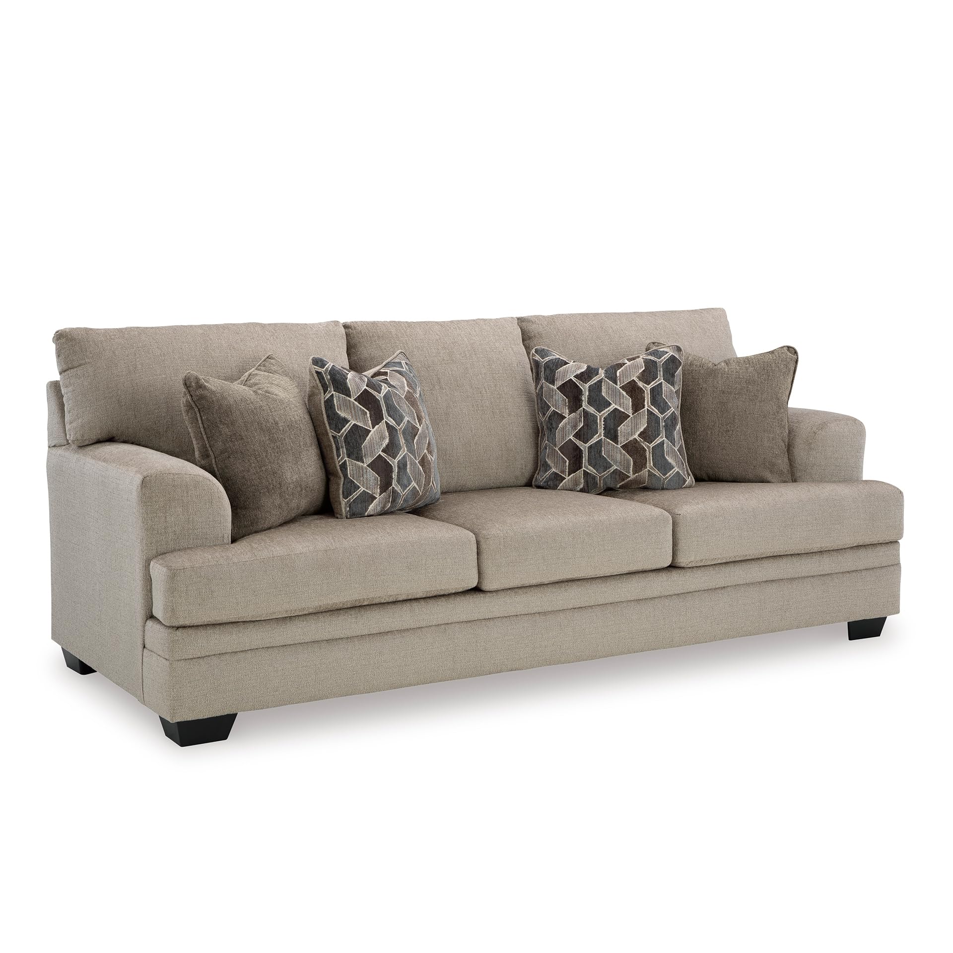 Signature Design by Ashley Stonemeade Taupe Chenille Sofa