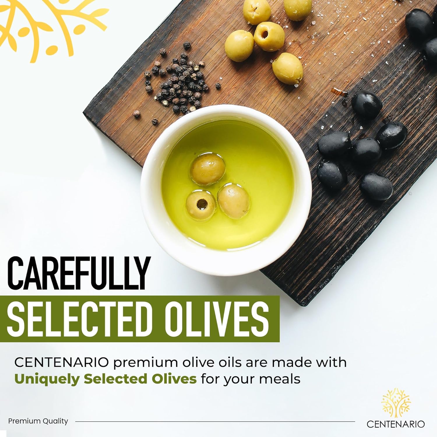 Centenario High Polyphenol Extra Virgin Olive Oil, Evoo, Organic Extra Virgin Olive Oil Cold Pressed, Polyphenol Rich, Drinkable Olive Oil, Pure Mediterranean Early Harvest Great Gift for Foodies 16.9 Fl Oz - 500 ml - Image 6