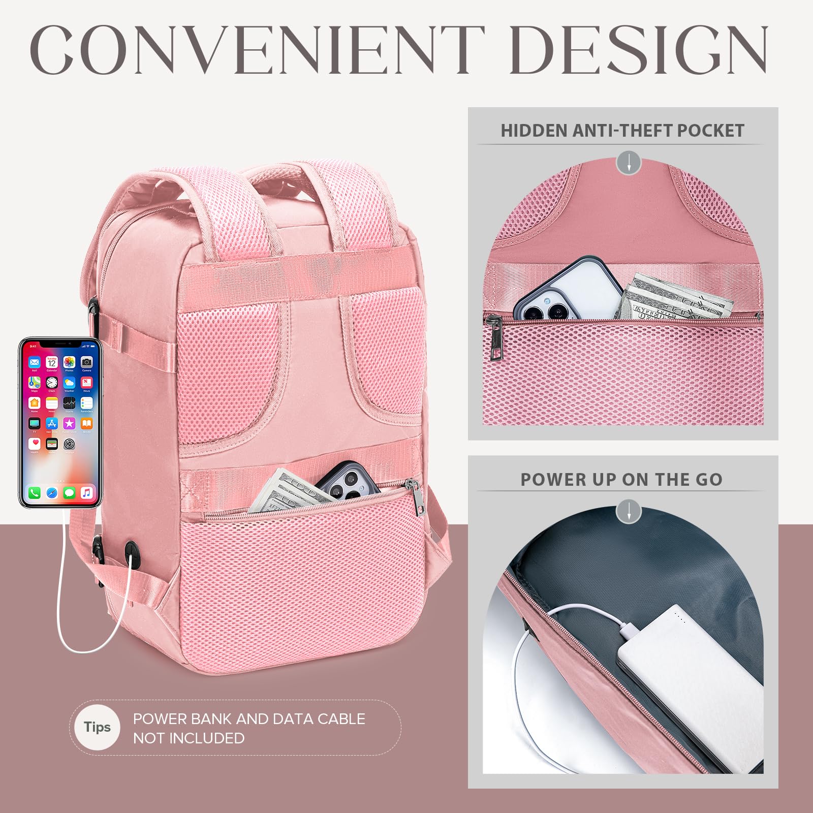 Hayayu Borse Da Cabina Per Ryanair 40x20x25 Bagaglio A Mano Zaini Borsa Zaino Da Viaggio Il Sedile Zaino Per Ryanair Bagaglio A Mano Borsa Cabina Travel Viaggio Casual Daypack