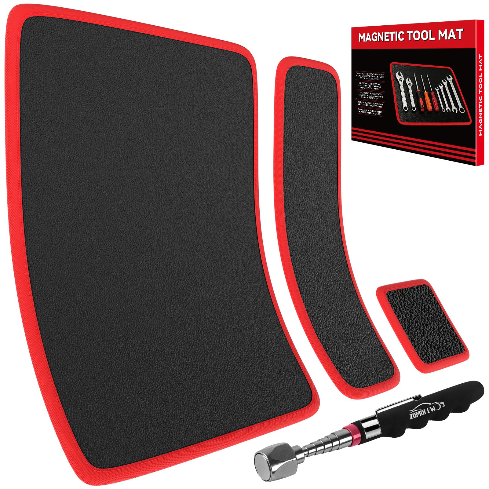 Magnetic Tool Mat with 25Lb Telescoping Magnetic Pickup Pen — Amazon image 8