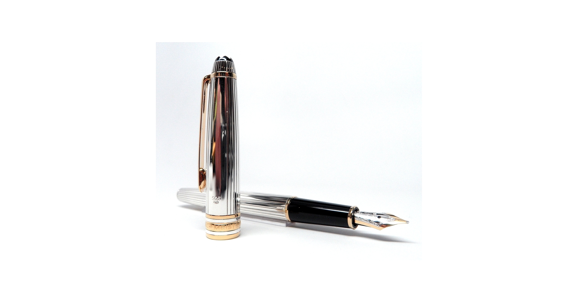 MONTBLANC 1460 シルバー万年筆 Amazon | Montblanc Meisterstuck Solitaireスターリング