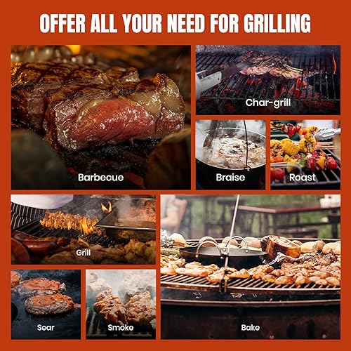 Miniatura 2 de Z GRILLS Parrilla de pellets de madera y ahumador 8 en 1 con control automático de temperatura, sondas de carne, 572 pies cuadrados en área para