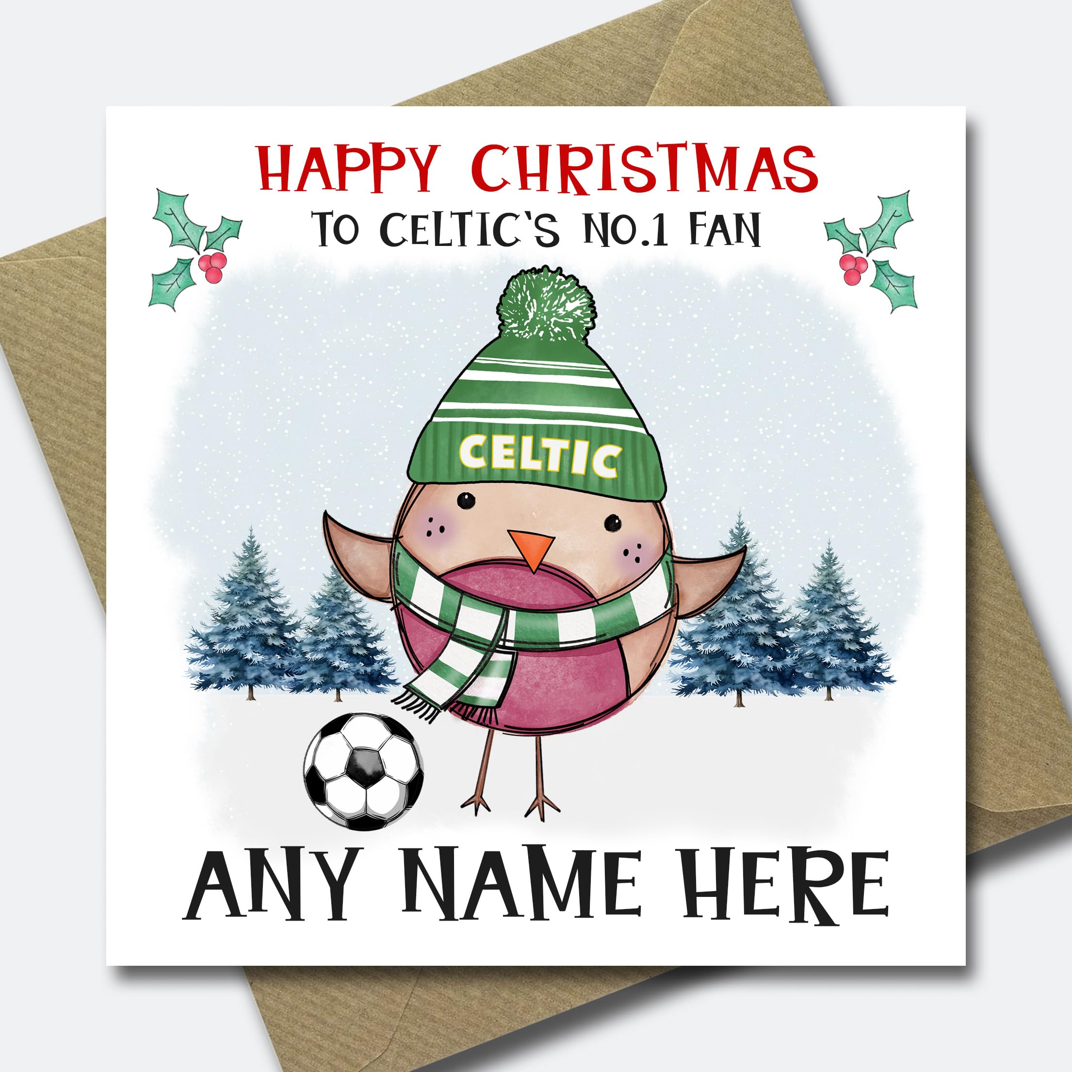 The Cards Man Newcastle Football Christmas Cards - Personalised Xmas Greeting Card For Your Son/grandson/nephew/daughter Etc ANY NAME - View #8