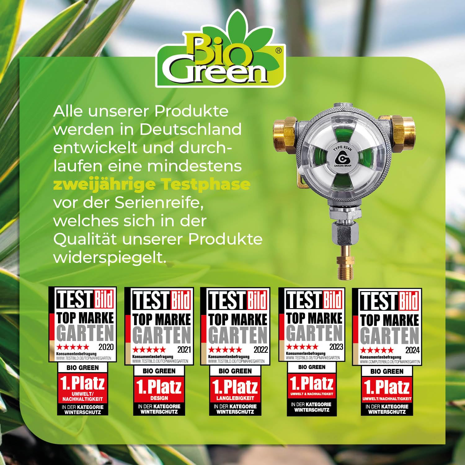 Bio Green Multimatic zestaw dwóch butelek do automatycznego przełączania 2 butli gazowych, do 50 mbar, do butelek 3, 5, 11 kg